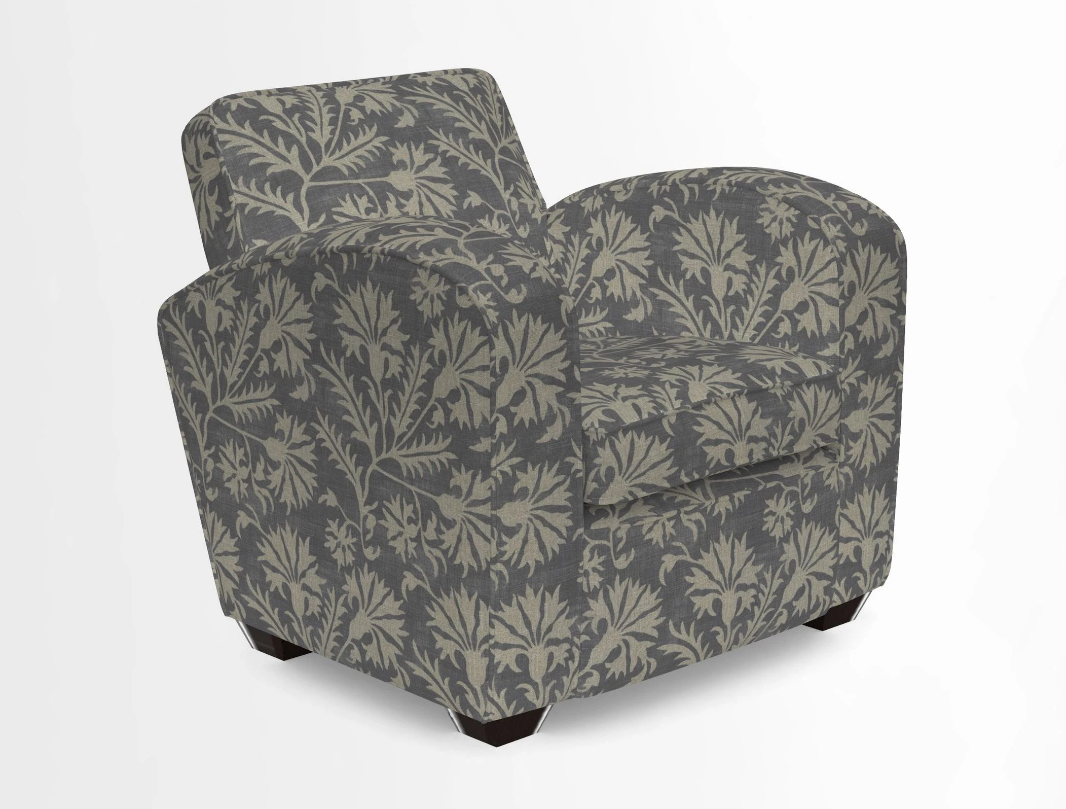 Montmartre Chair in V&A Brompton Collection Ikat Morning Blue