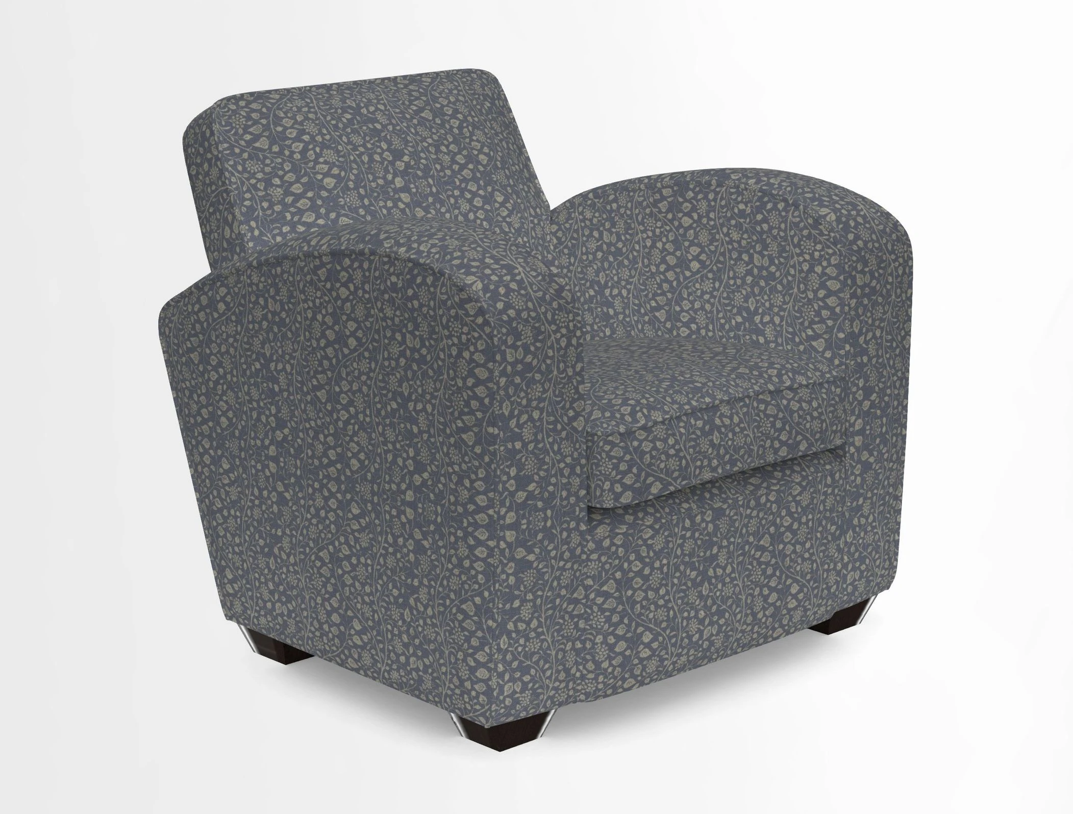 Montmartre Chair in V&A Brompton Collection Ikat Morning Blue