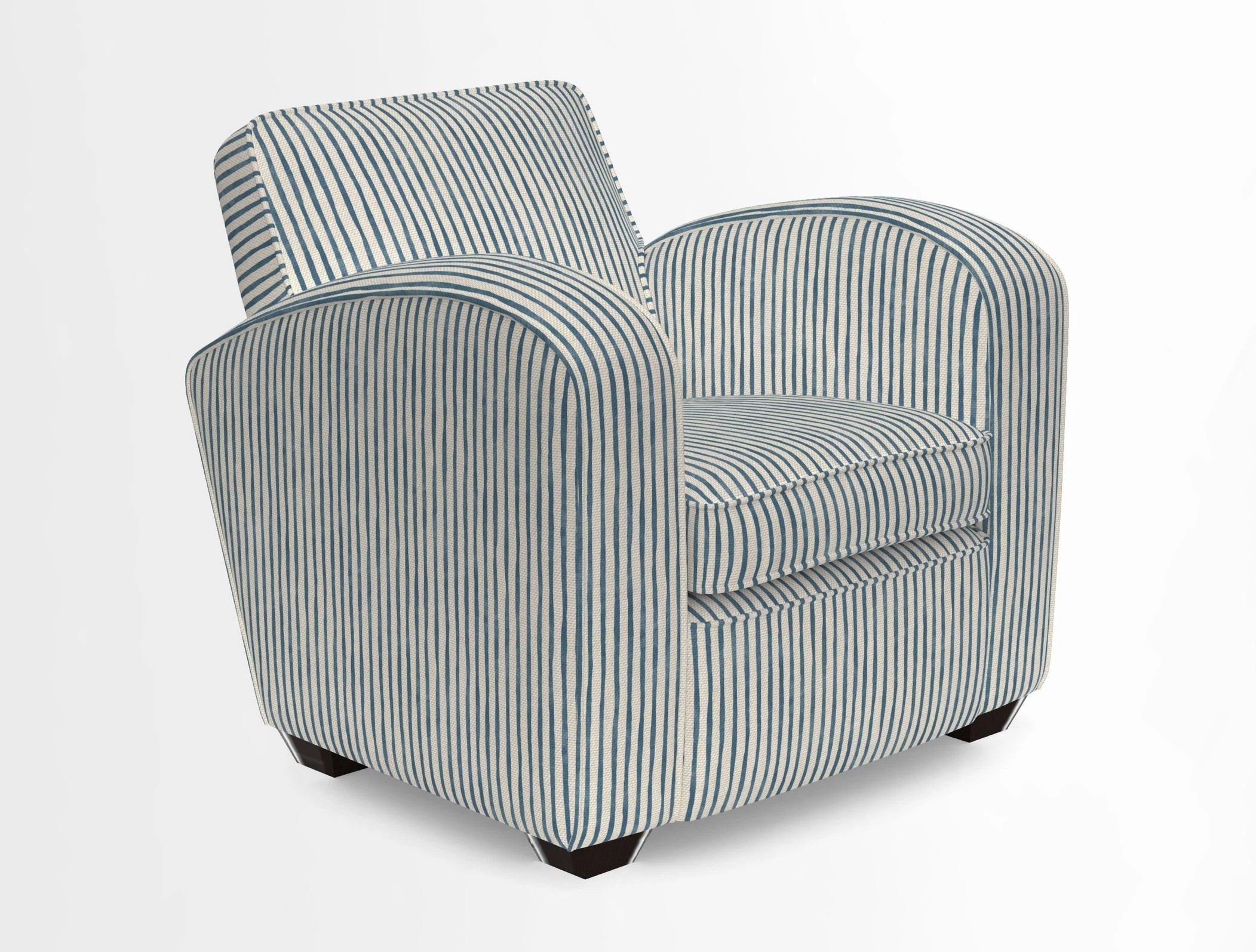 Montmartre Chair in V&A Brompton Collection Ikat Morning Blue