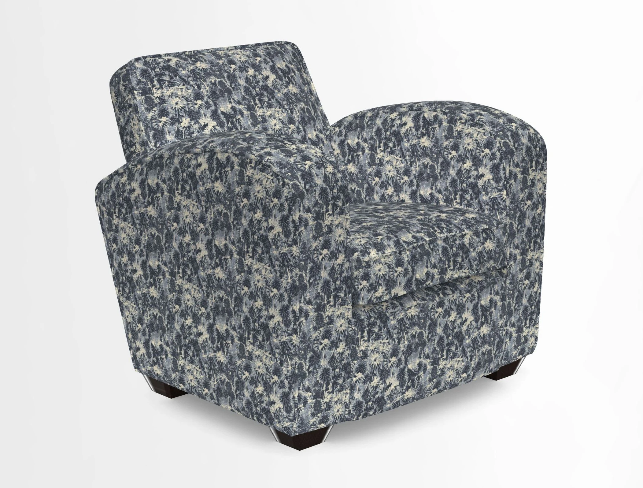 Montmartre Chair in V&A Brompton Collection Ikat Morning Blue