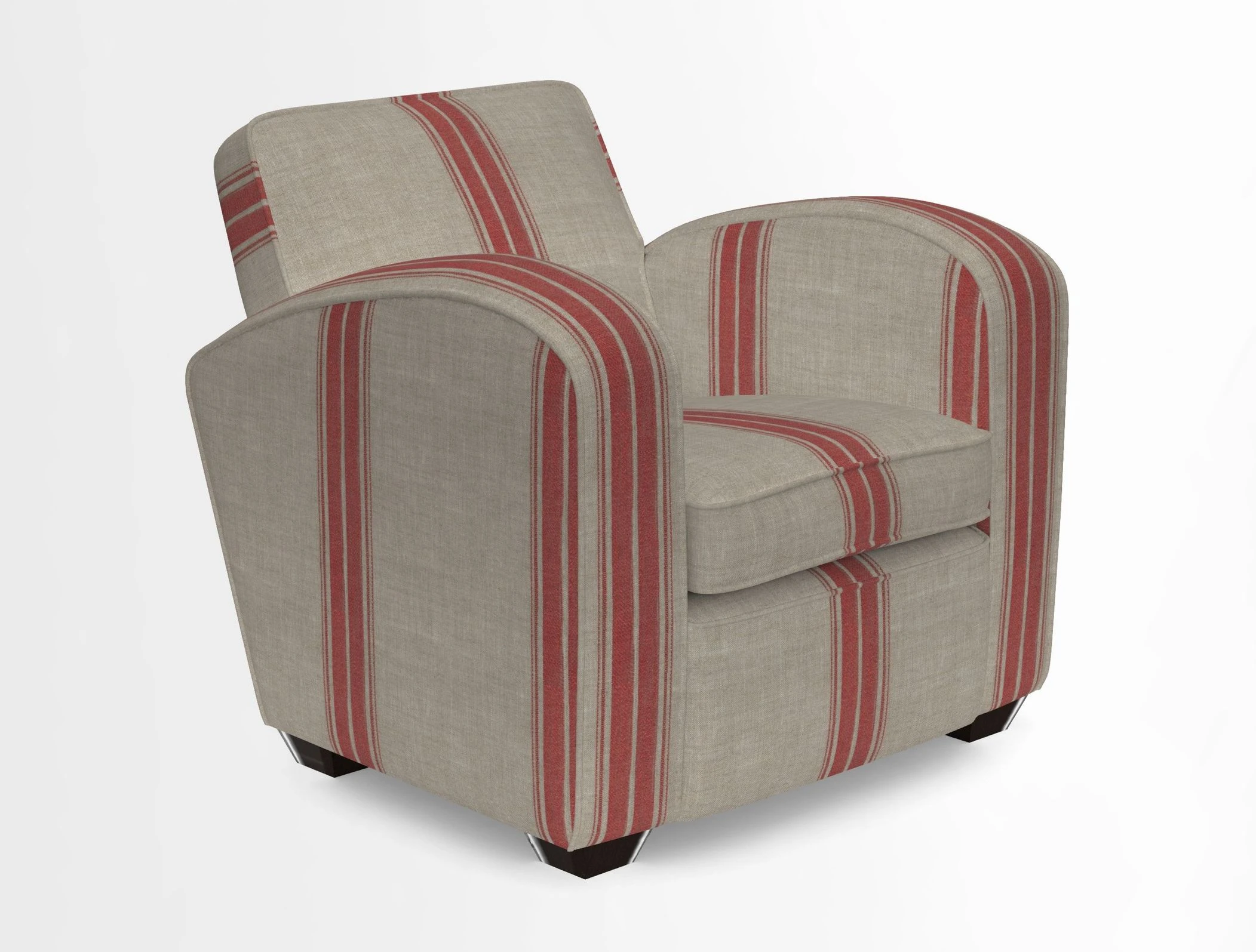 Montmartre Chair in V&A Brompton Collection Ikat Morning Blue