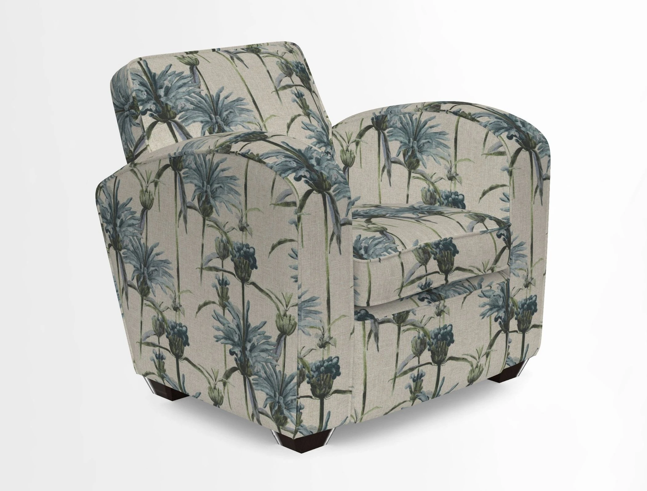 Montmartre Chair in V&A Brompton Collection Ikat Morning Blue