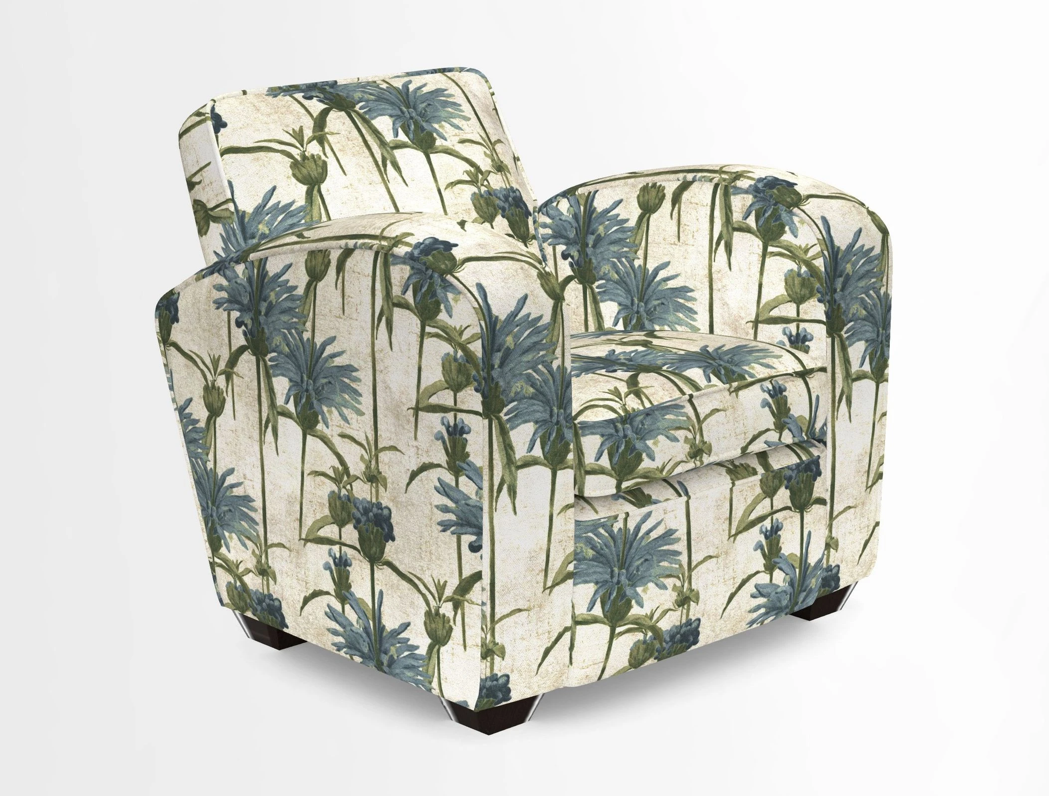 Montmartre Chair in V&A Brompton Collection Ikat Morning Blue