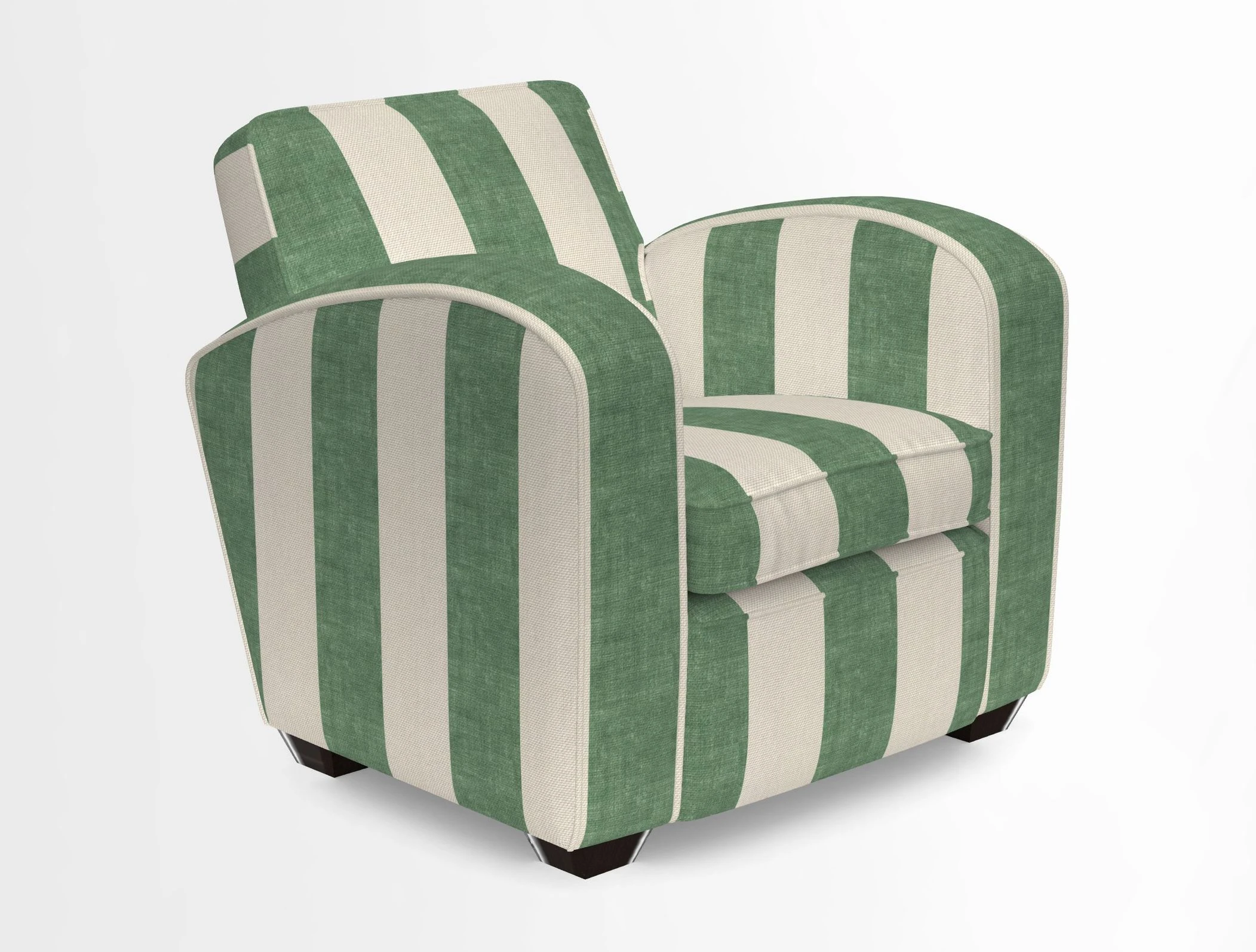 Montmartre Chair in V&A Brompton Collection Ikat Morning Blue