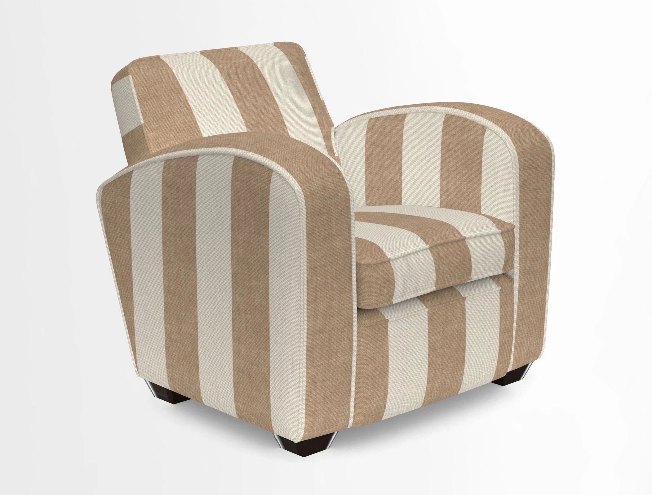 Montmartre Chair in V&A Brompton Collection Ikat Morning Blue