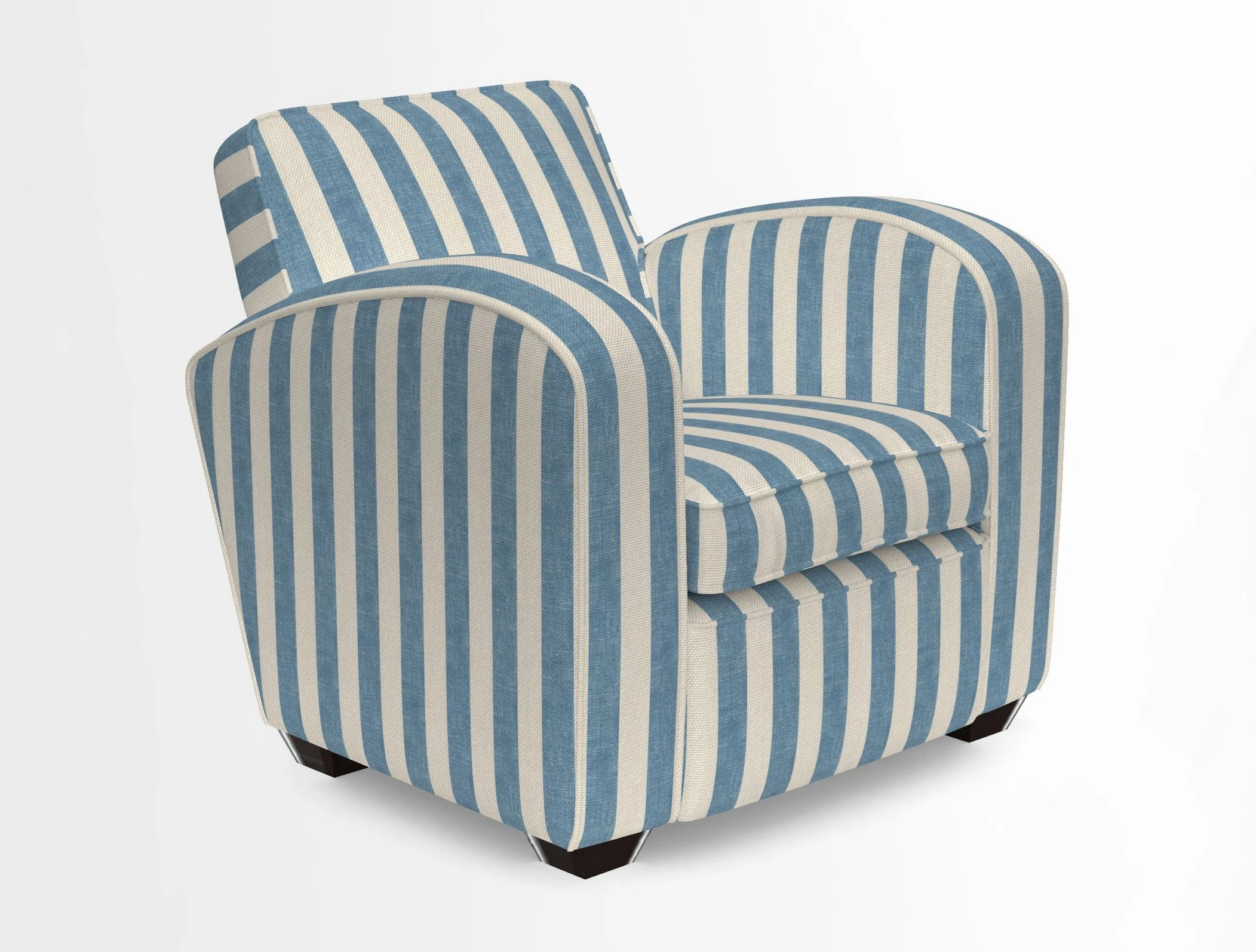 Montmartre Chair in V&A Brompton Collection Ikat Morning Blue