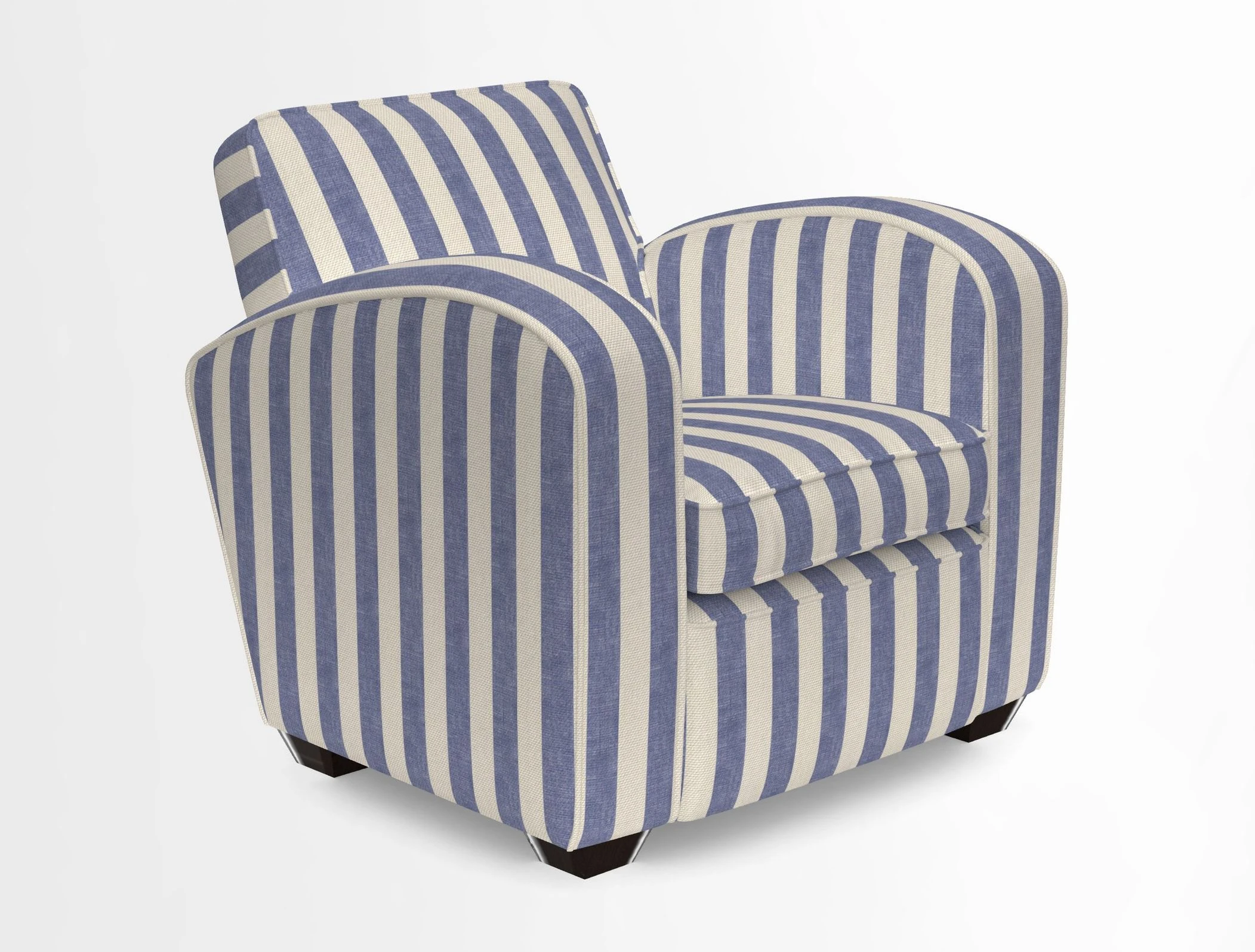 Montmartre Chair in V&A Brompton Collection Ikat Morning Blue