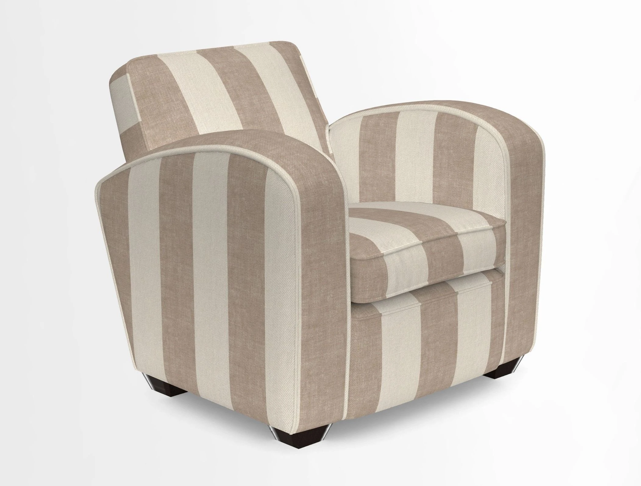 Montmartre Chair in V&A Brompton Collection Ikat Morning Blue