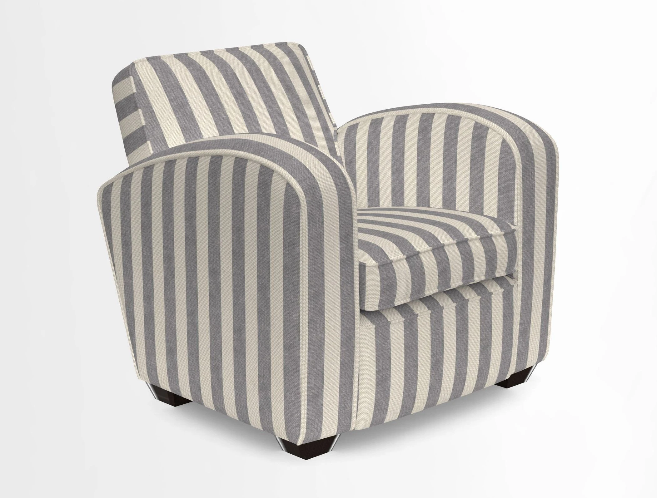 Montmartre Chair in V&A Brompton Collection Ikat Morning Blue