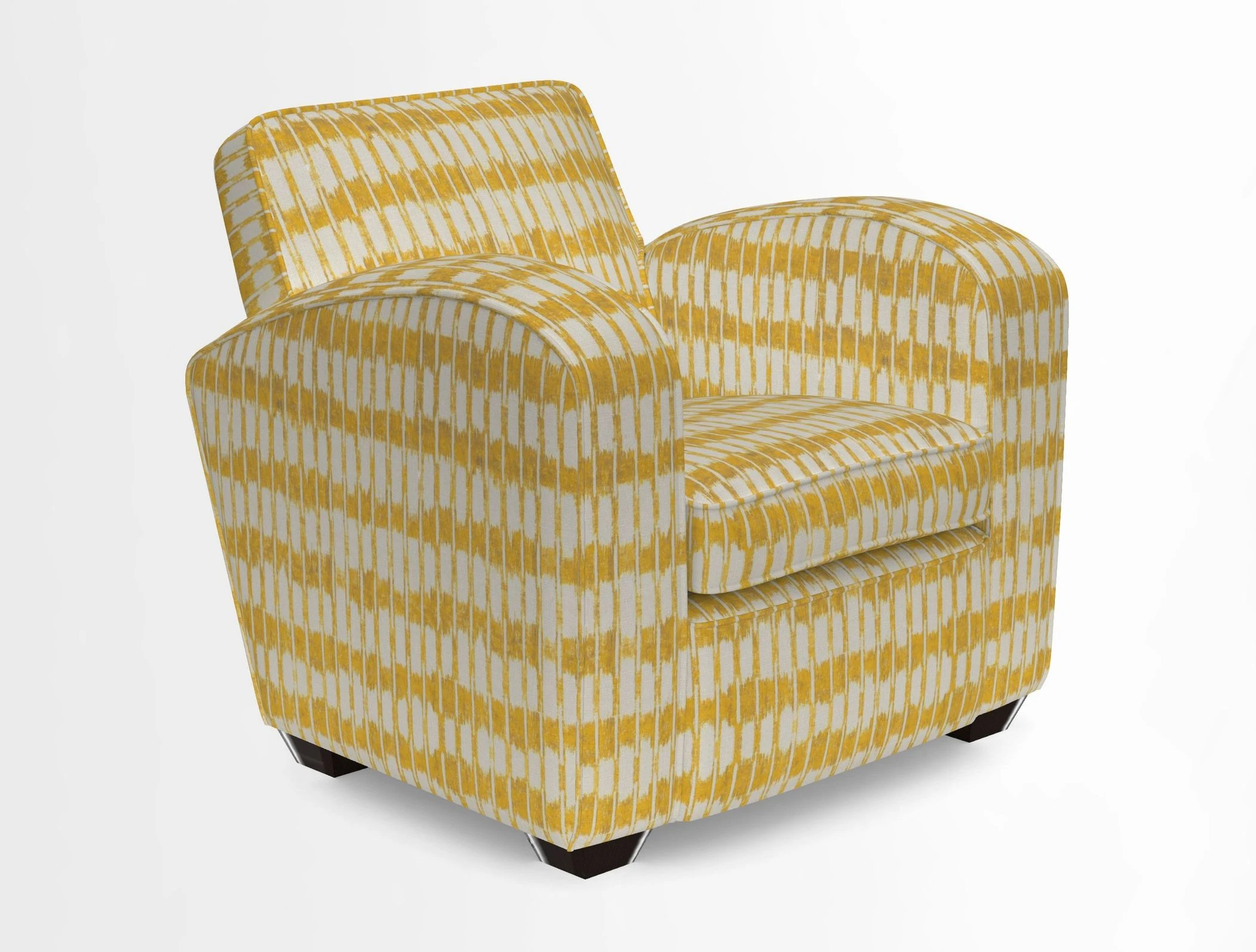 Montmartre Chair in V&A Brompton Collection Ikat Morning Blue