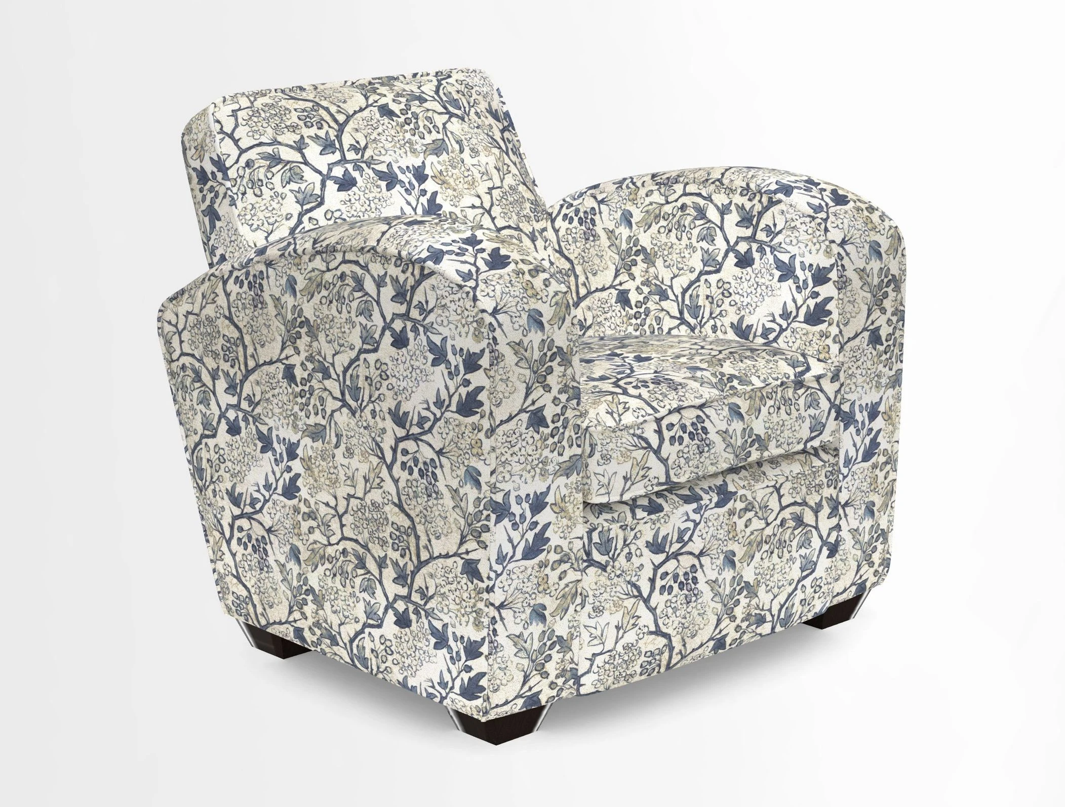Montmartre Chair in V&A Brompton Collection Ikat Morning Blue