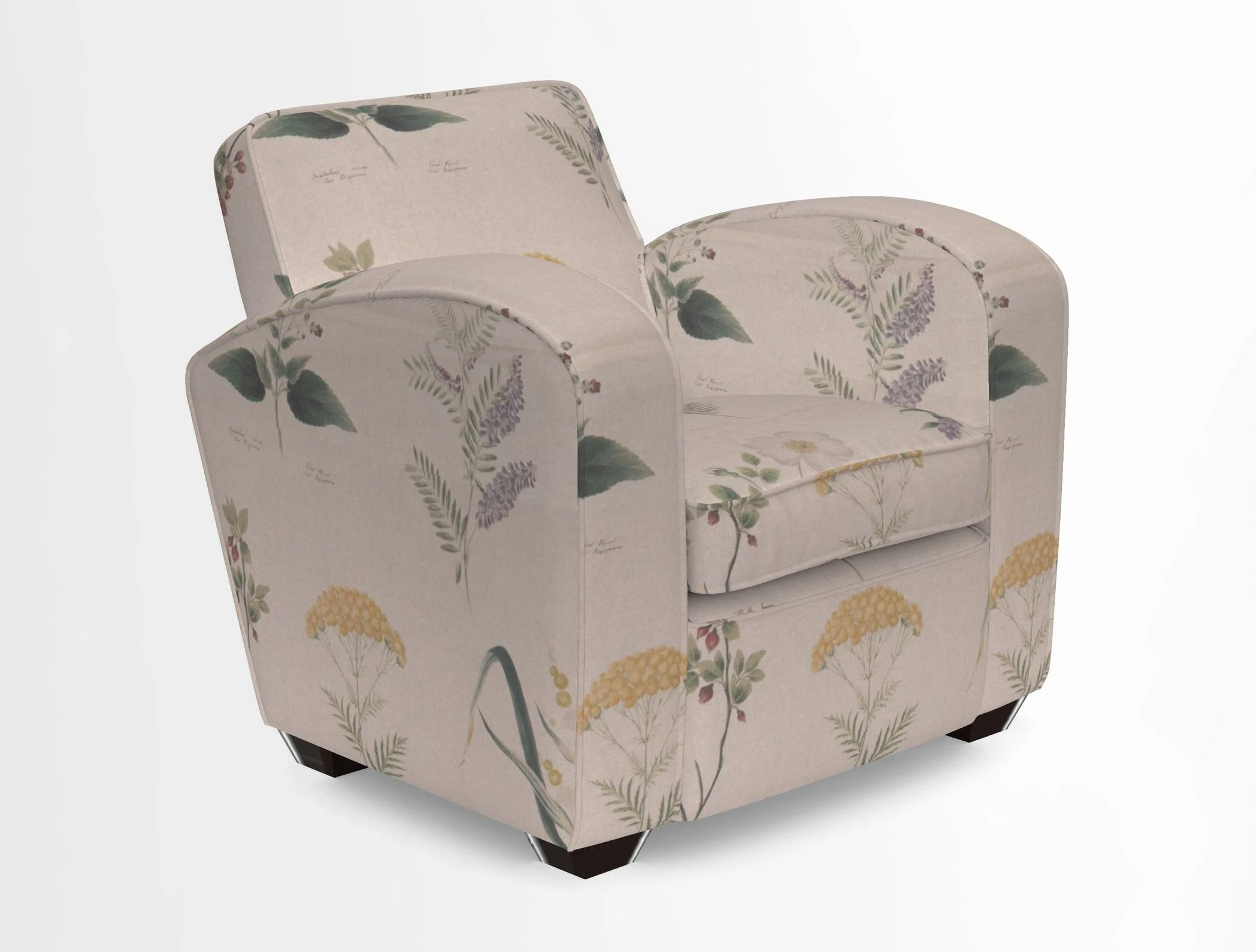 Montmartre Chair in V&A Brompton Collection Ikat Morning Blue