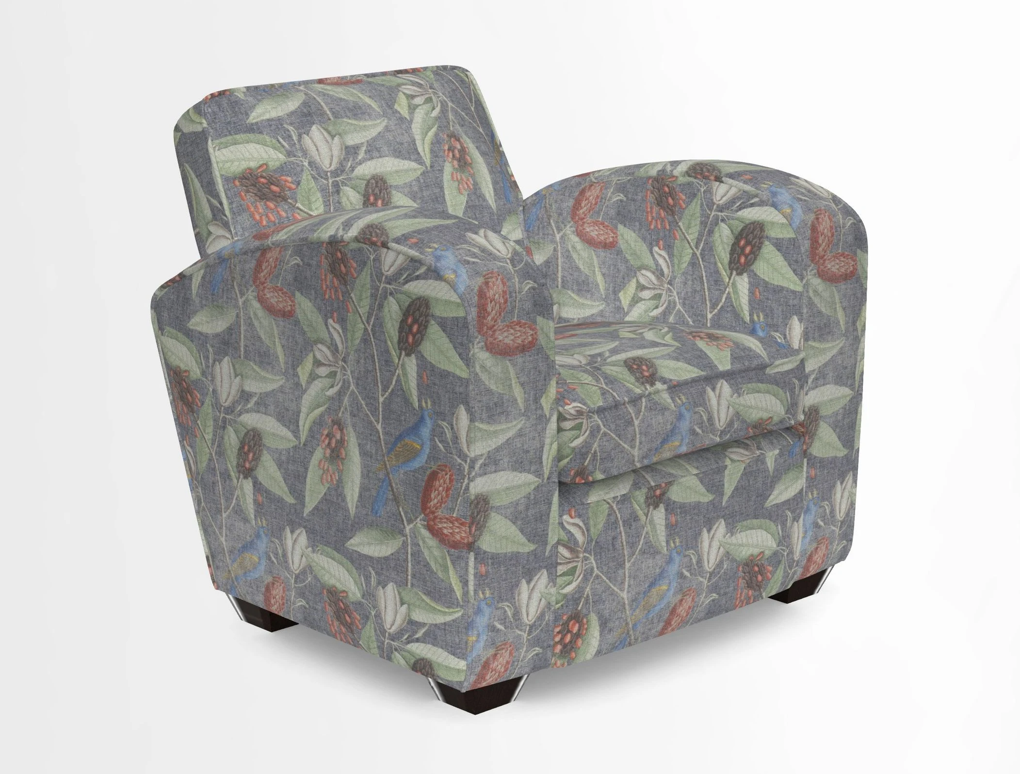 Montmartre Chair in V&A Brompton Collection Ikat Morning Blue