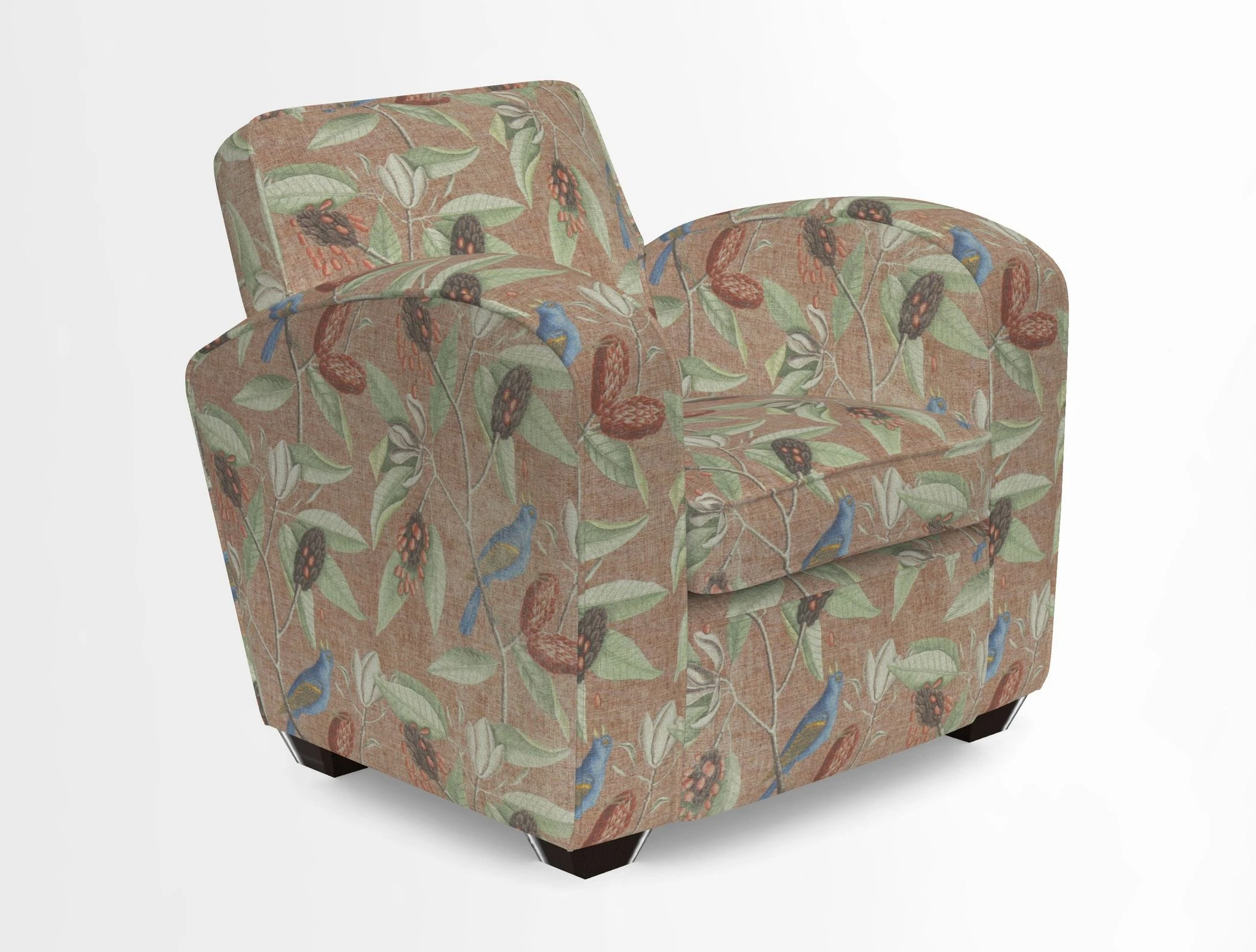 Montmartre Chair in V&A Brompton Collection Ikat Morning Blue