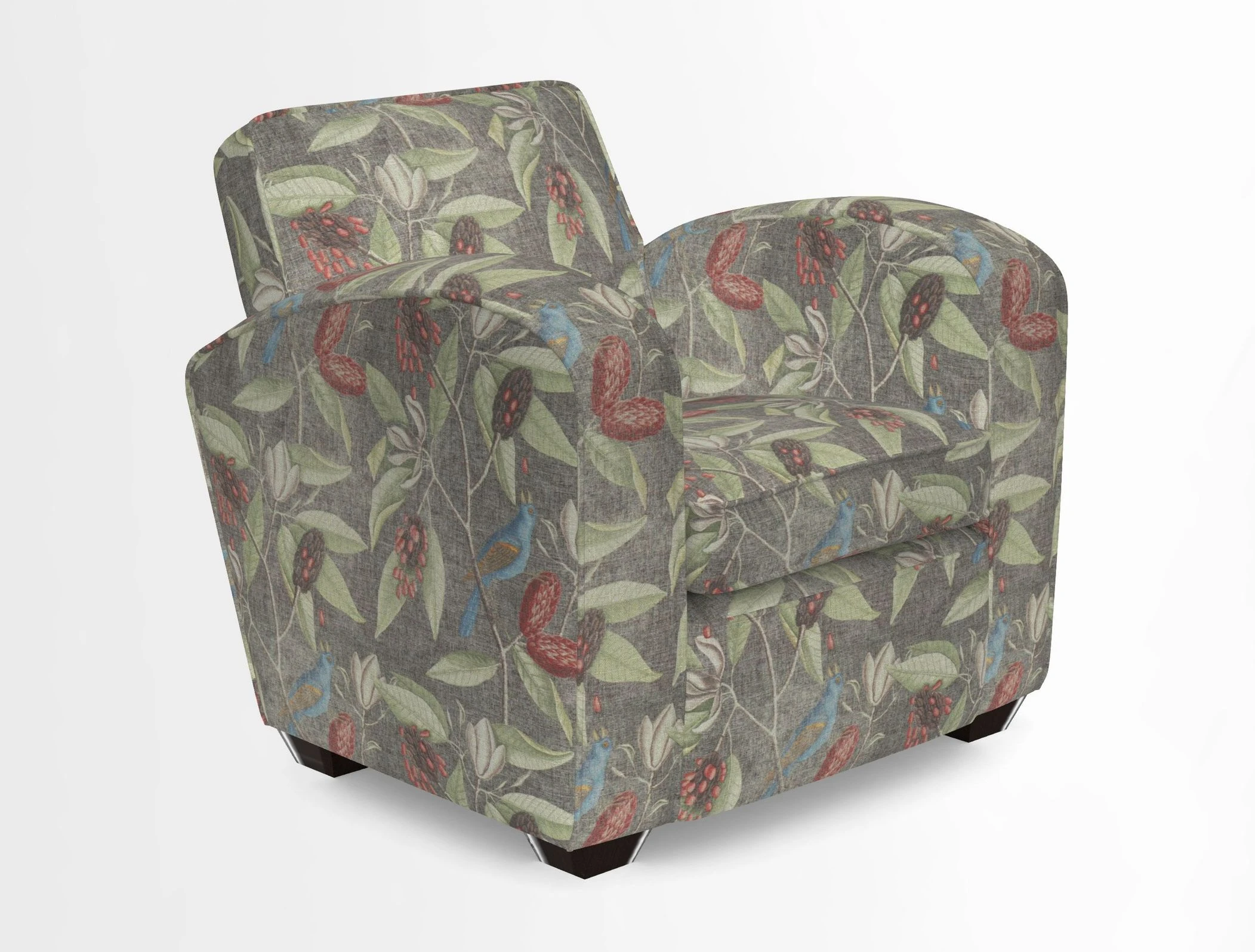 Montmartre Chair in V&A Brompton Collection Ikat Morning Blue