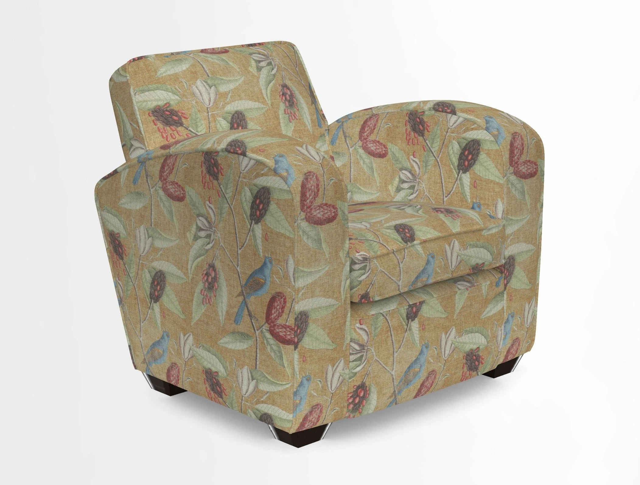 Montmartre Chair in V&A Brompton Collection Ikat Morning Blue