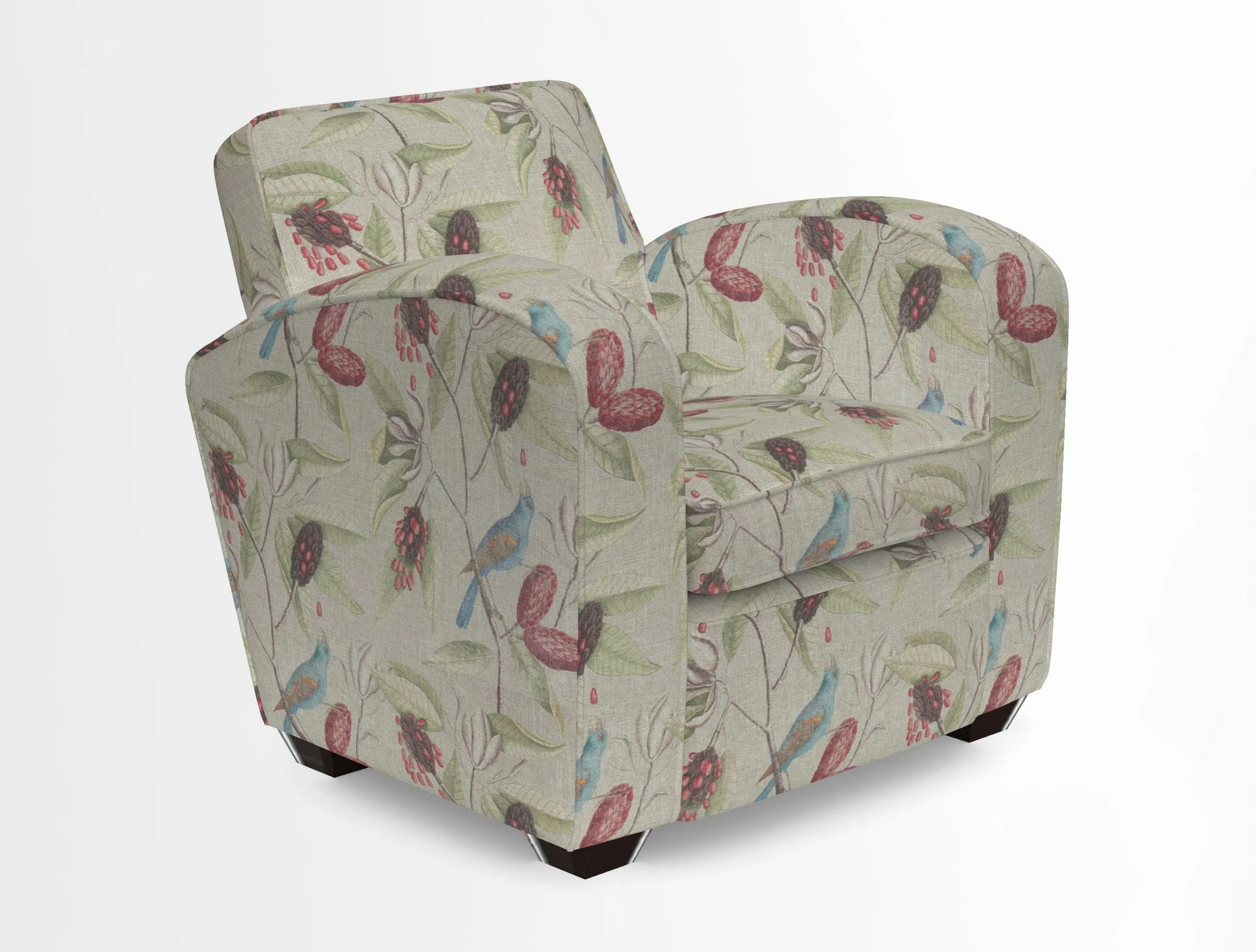 Montmartre Chair in V&A Brompton Collection Ikat Morning Blue