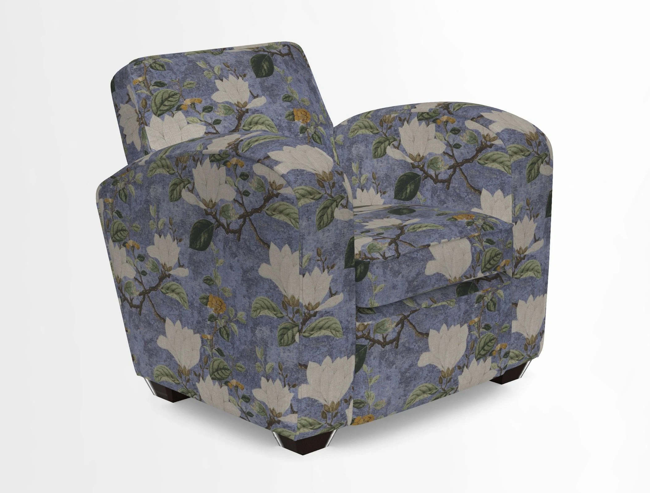 Montmartre Chair in V&A Brompton Collection Ikat Morning Blue