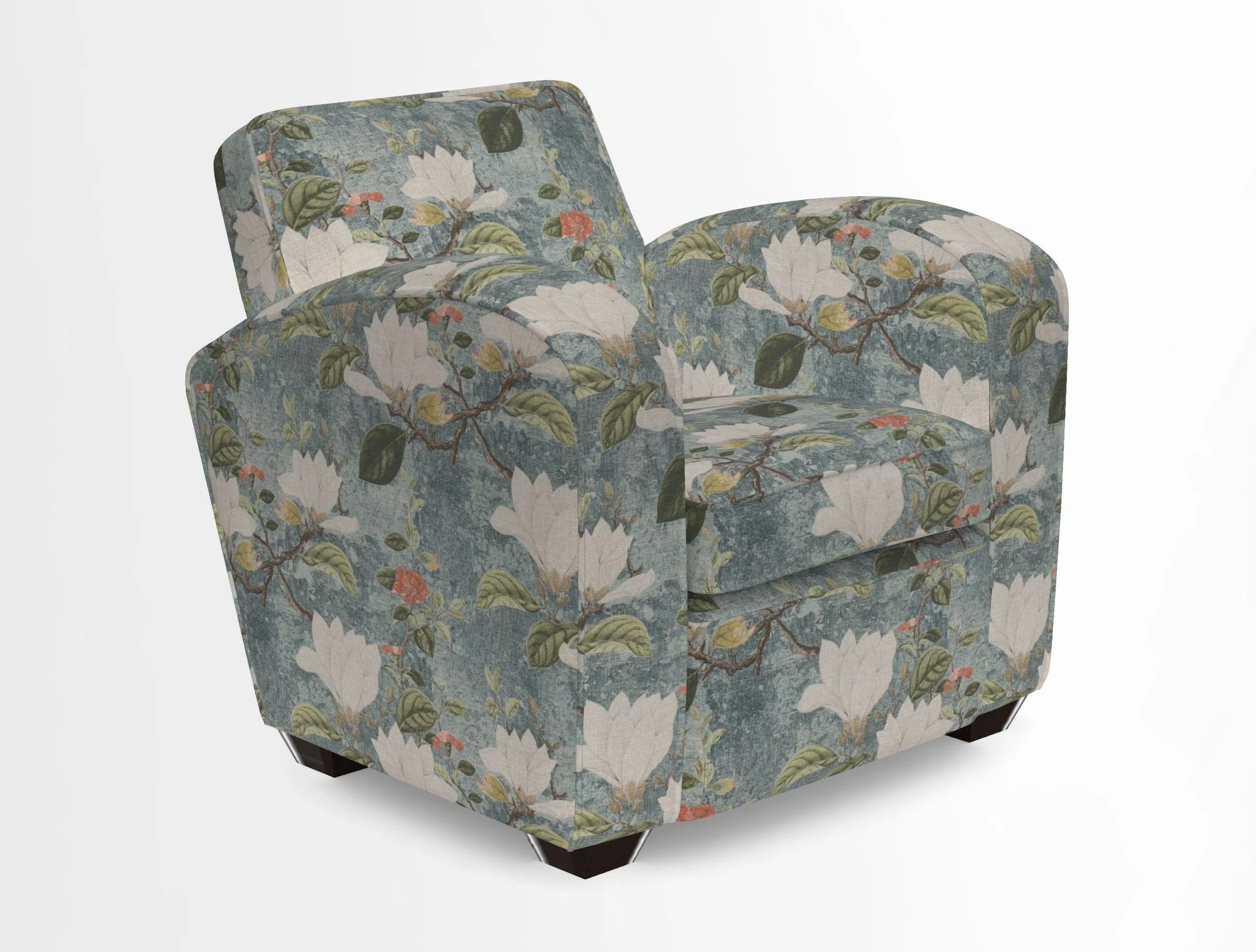 Montmartre Chair in V&A Brompton Collection Ikat Morning Blue