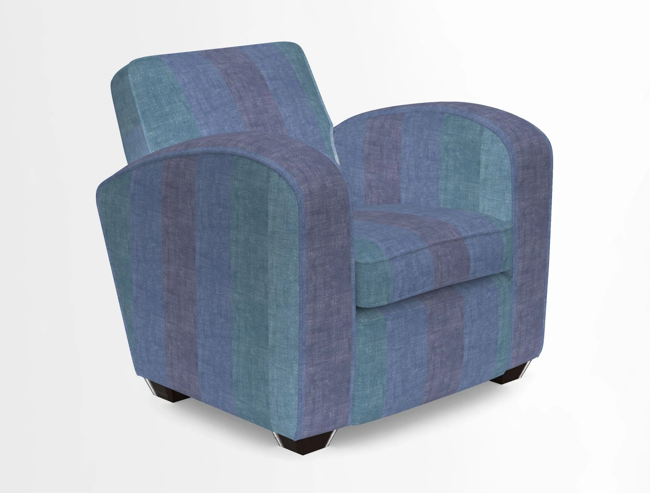 Montmartre Chair in V&A Brompton Collection Ikat Morning Blue