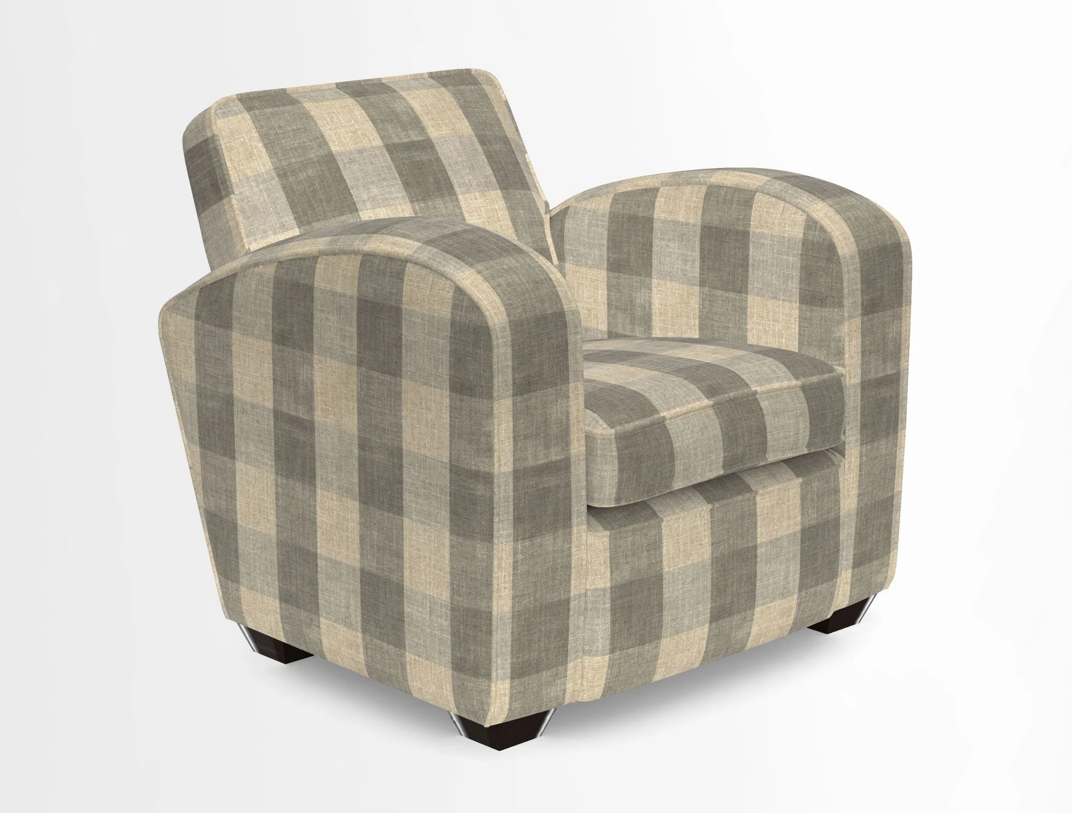 Montmartre Chair in V&A Brompton Collection Ikat Morning Blue