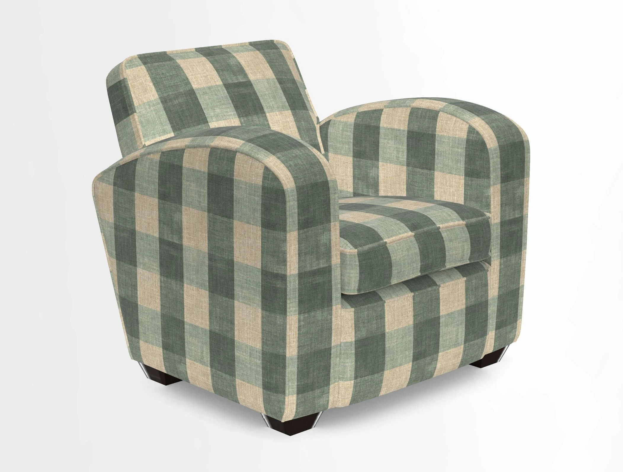 Montmartre Chair in V&A Brompton Collection Ikat Morning Blue