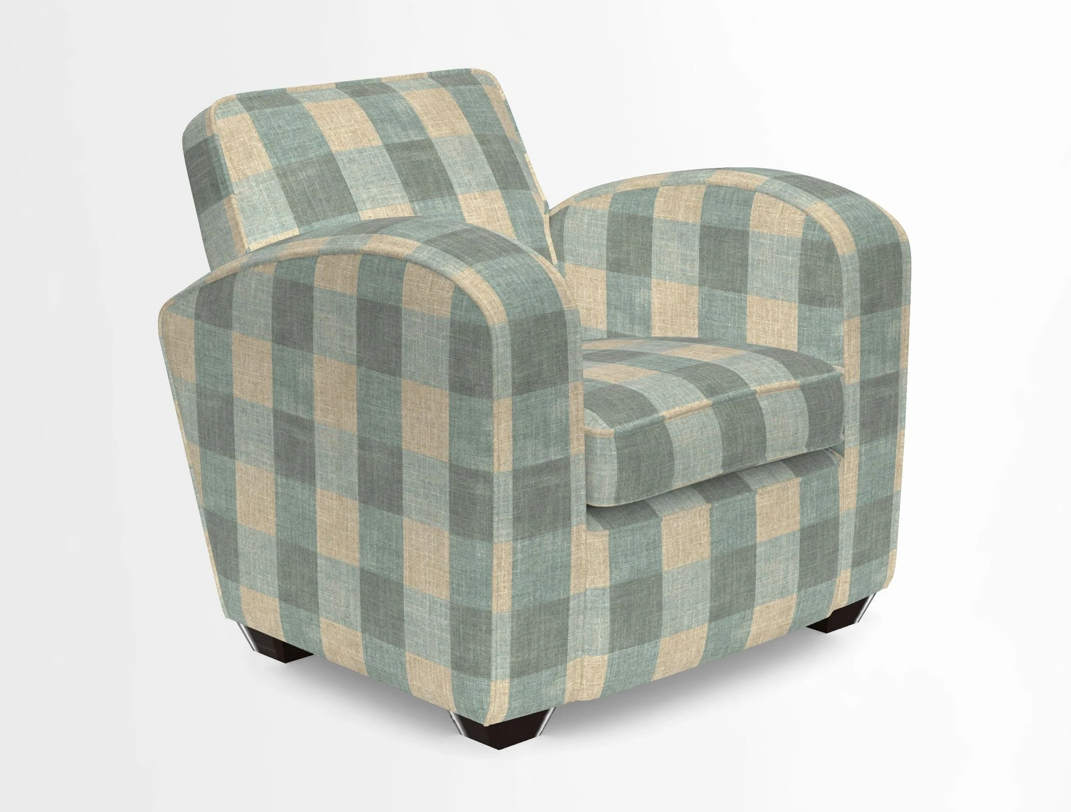 Montmartre Chair in V&A Brompton Collection Ikat Morning Blue