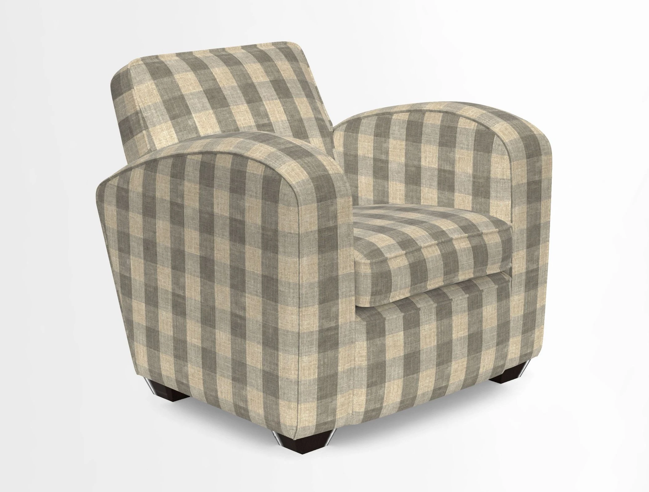 Montmartre Chair in V&A Brompton Collection Ikat Morning Blue