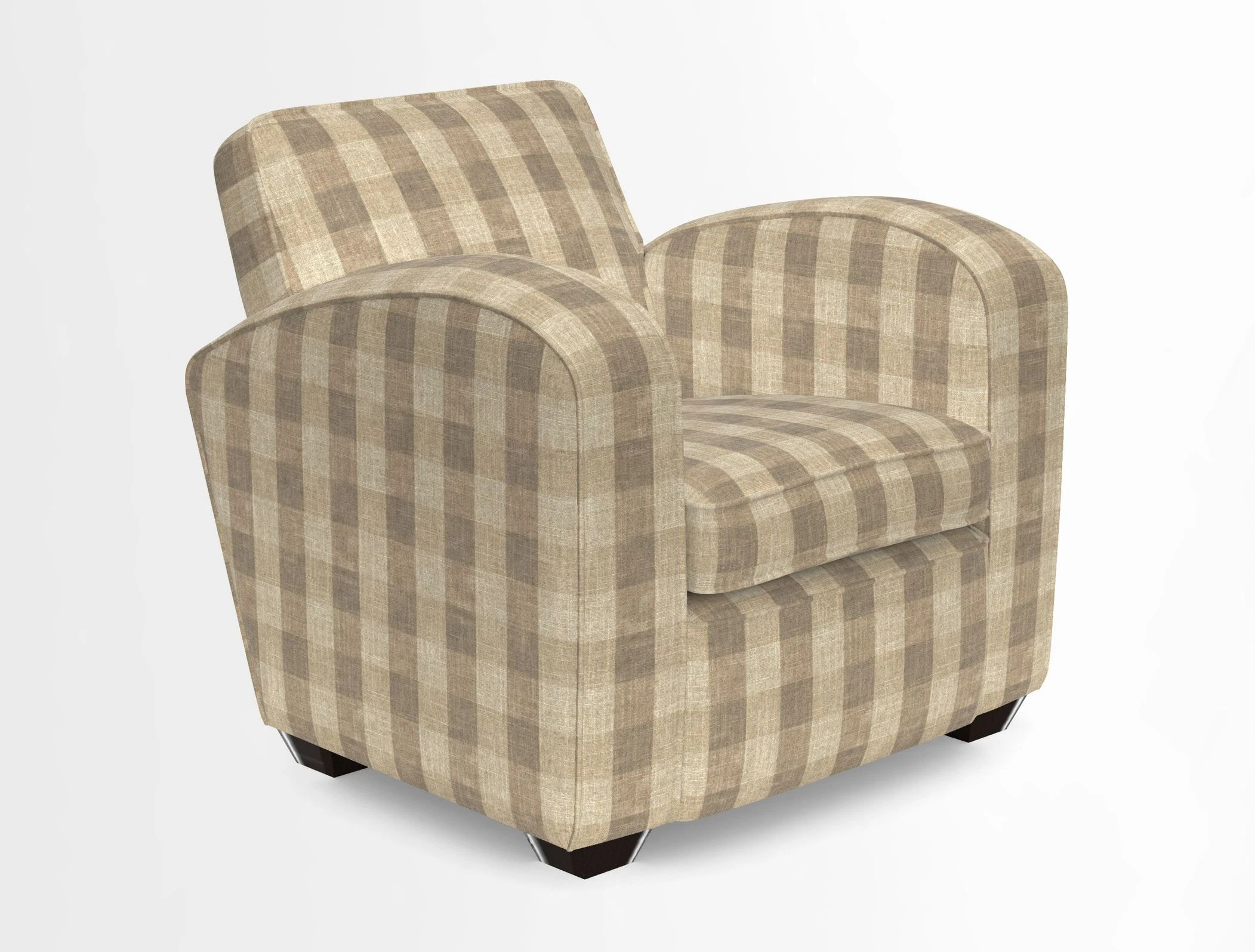 Montmartre Chair in V&A Brompton Collection Ikat Morning Blue