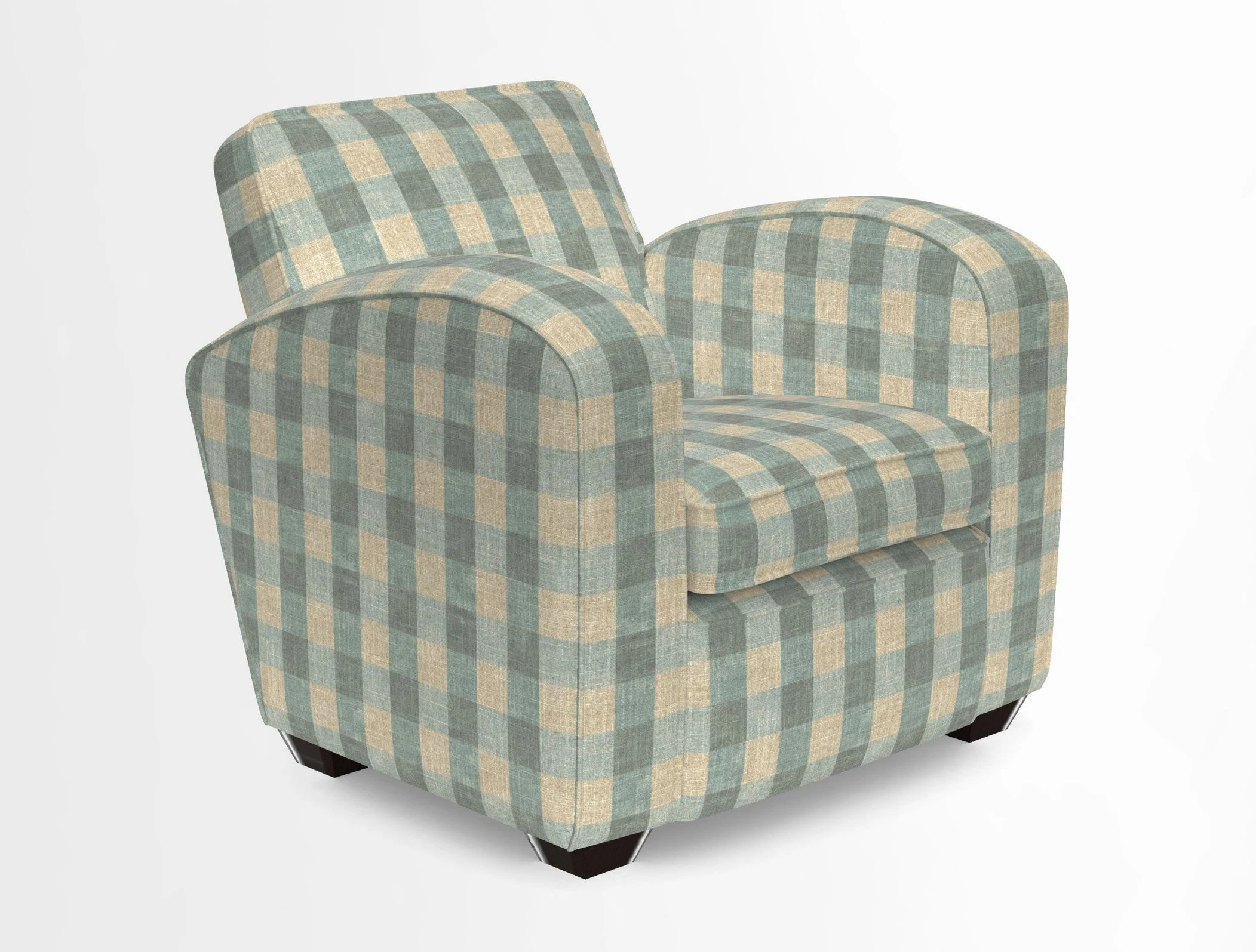 Montmartre Chair in V&A Brompton Collection Ikat Morning Blue