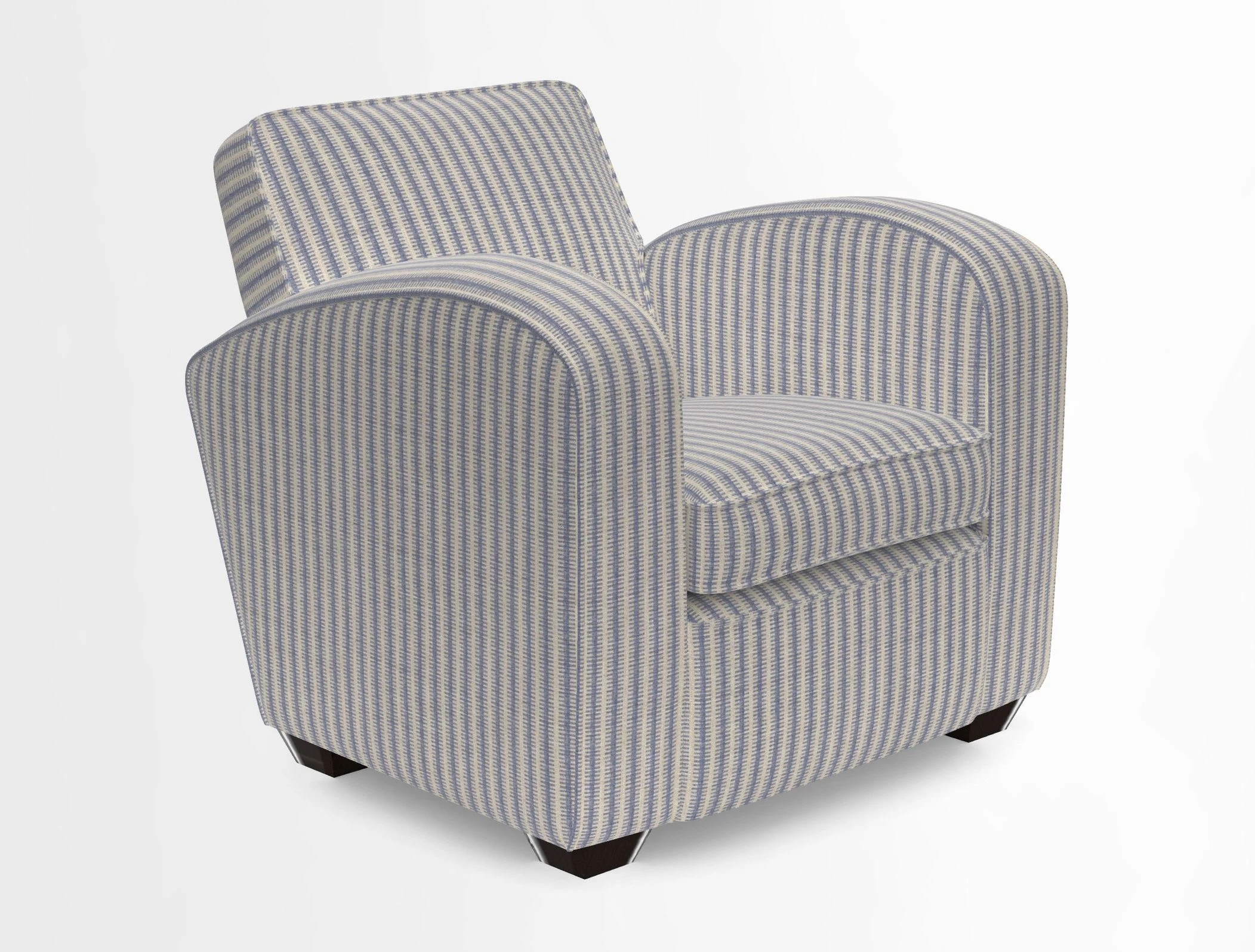 Montmartre Chair in V&A Brompton Collection Ikat Morning Blue