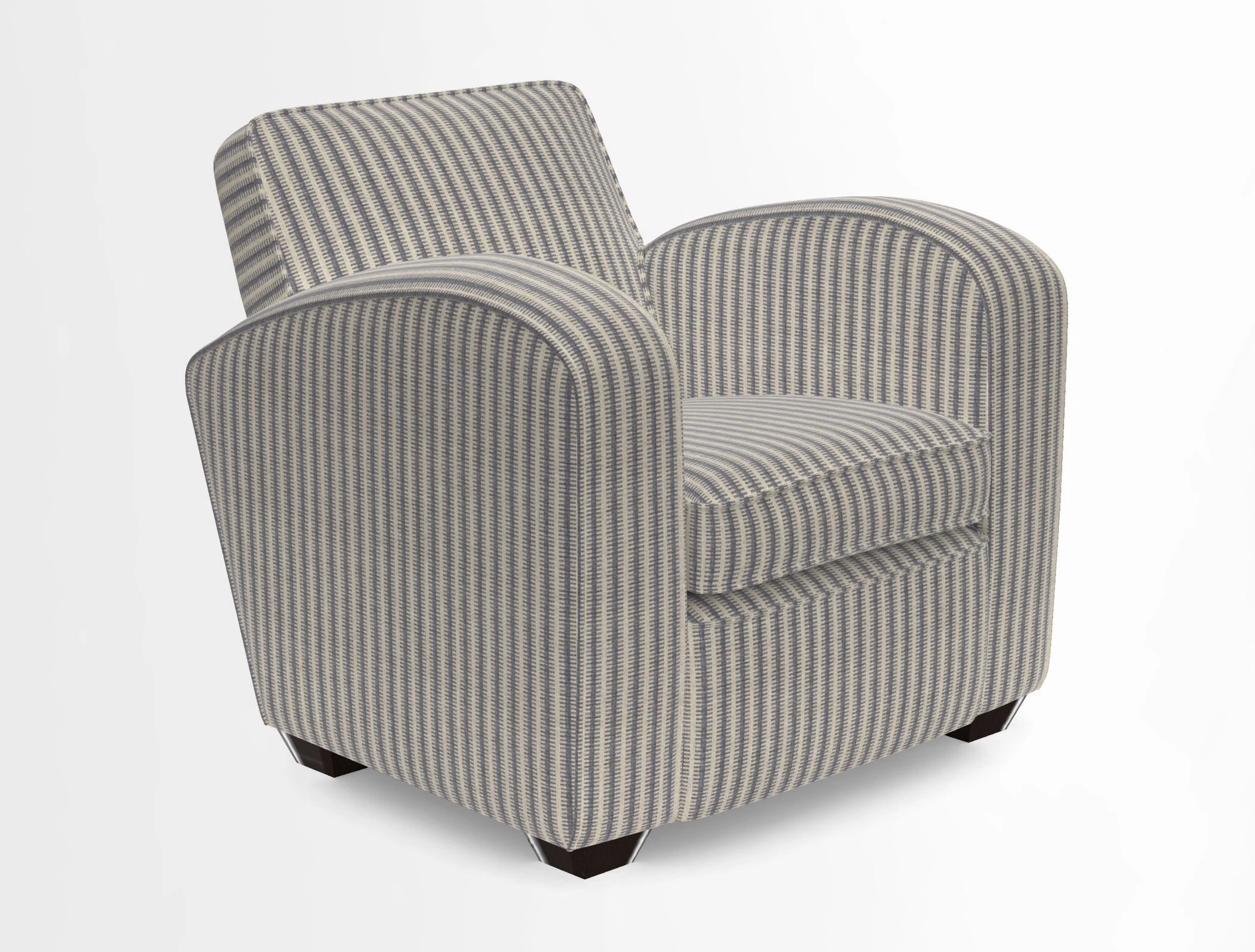 Montmartre Chair in V&A Brompton Collection Ikat Morning Blue