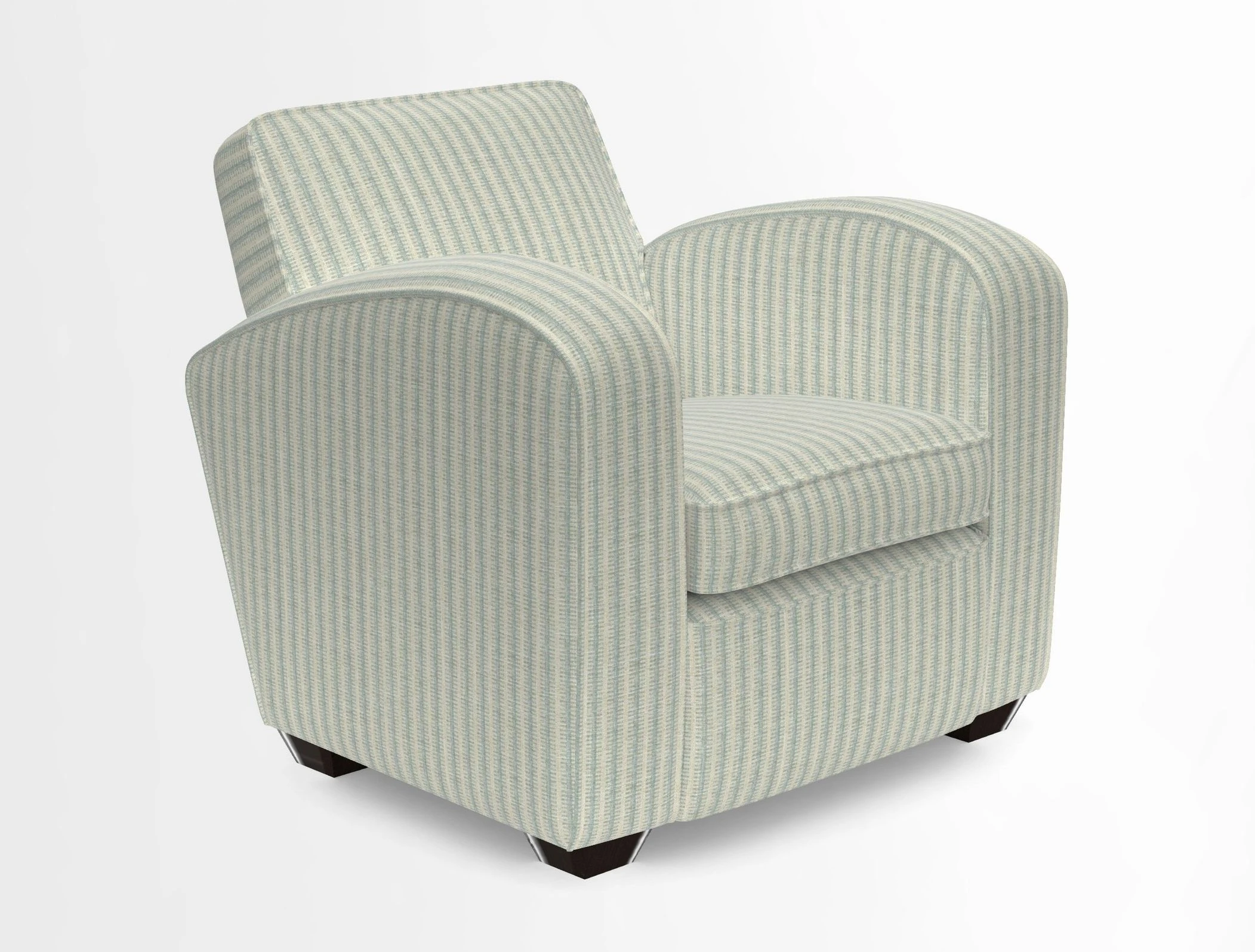 Montmartre Chair in V&A Brompton Collection Ikat Morning Blue