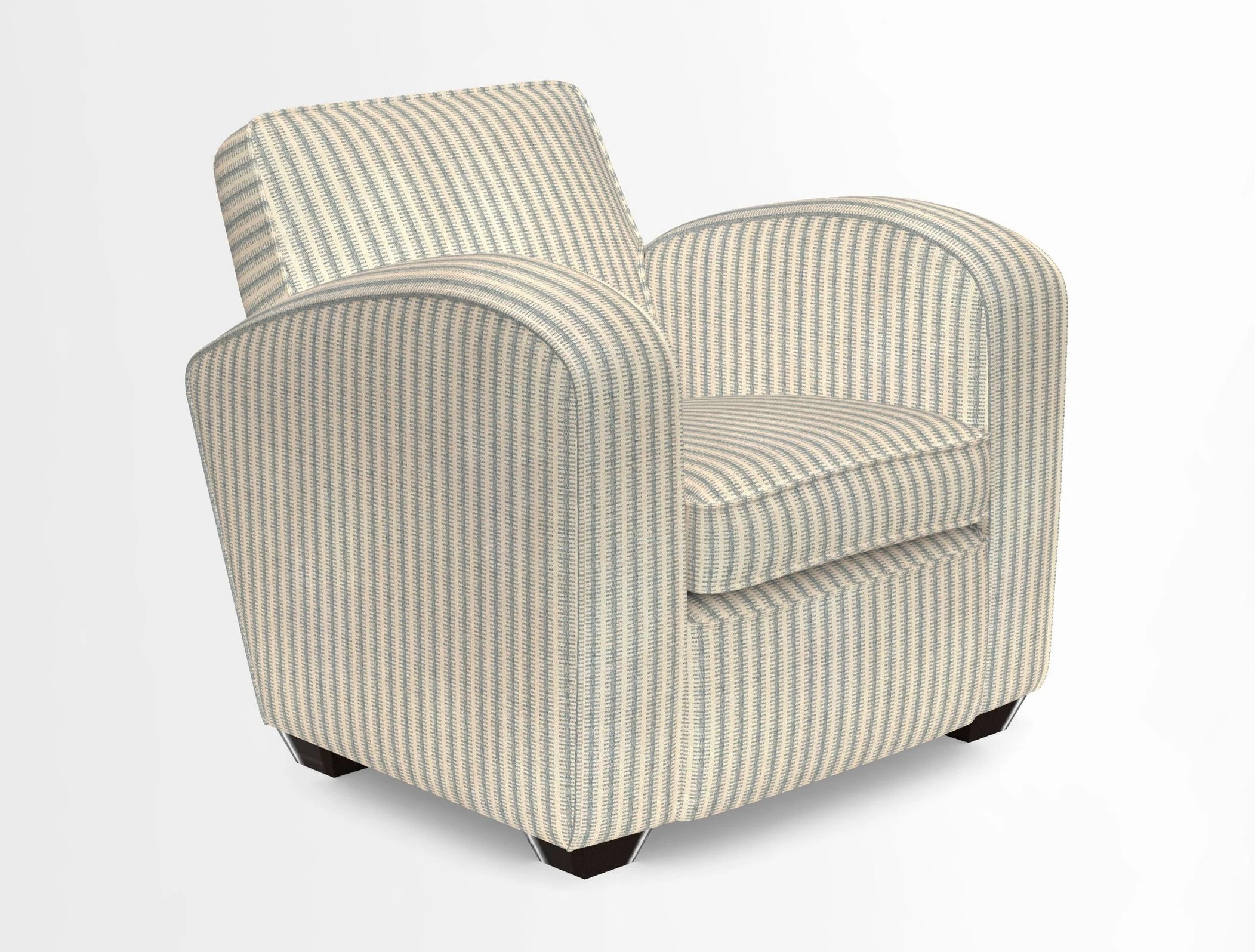 Montmartre Chair in V&A Brompton Collection Ikat Morning Blue