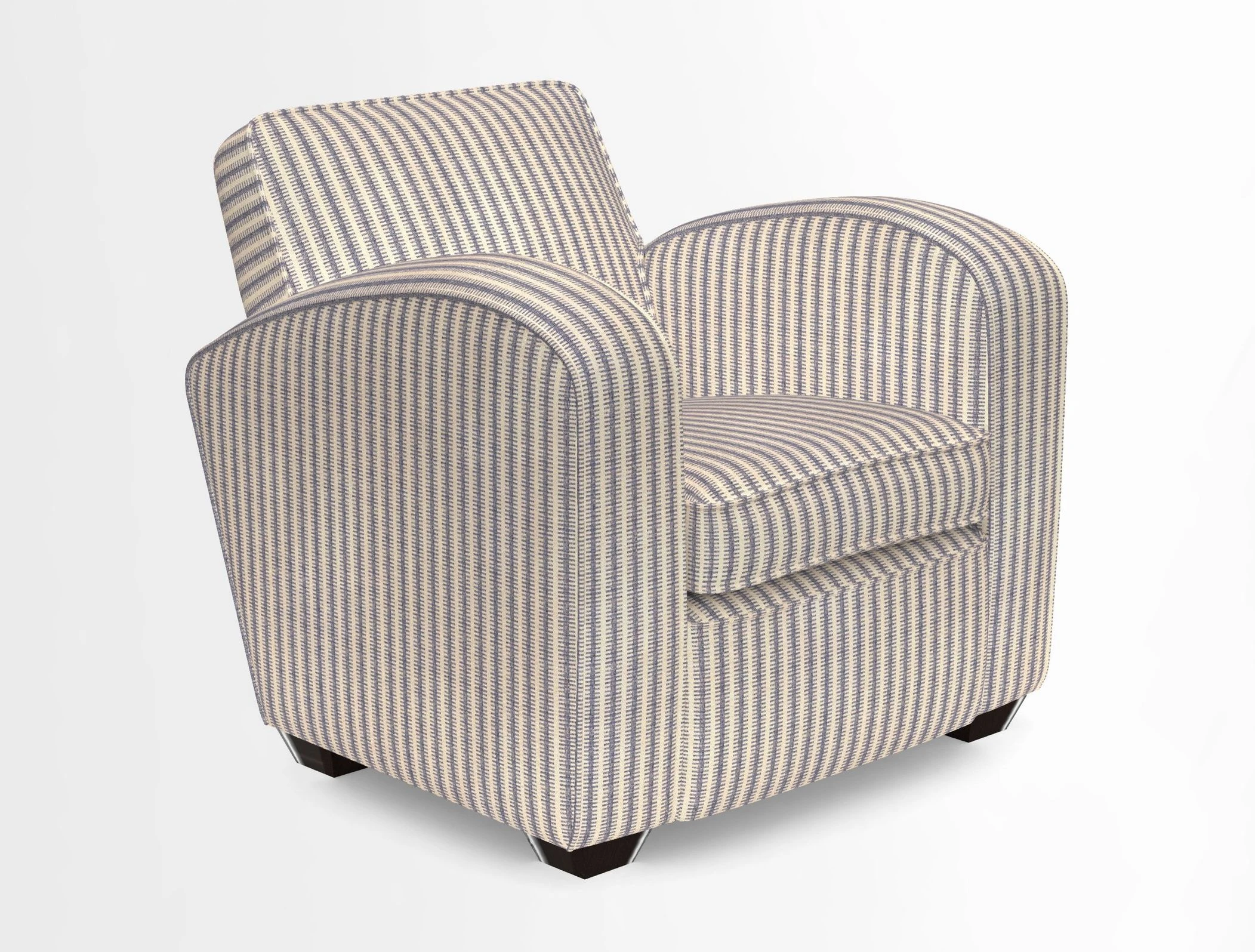 Montmartre Chair in V&A Brompton Collection Ikat Morning Blue