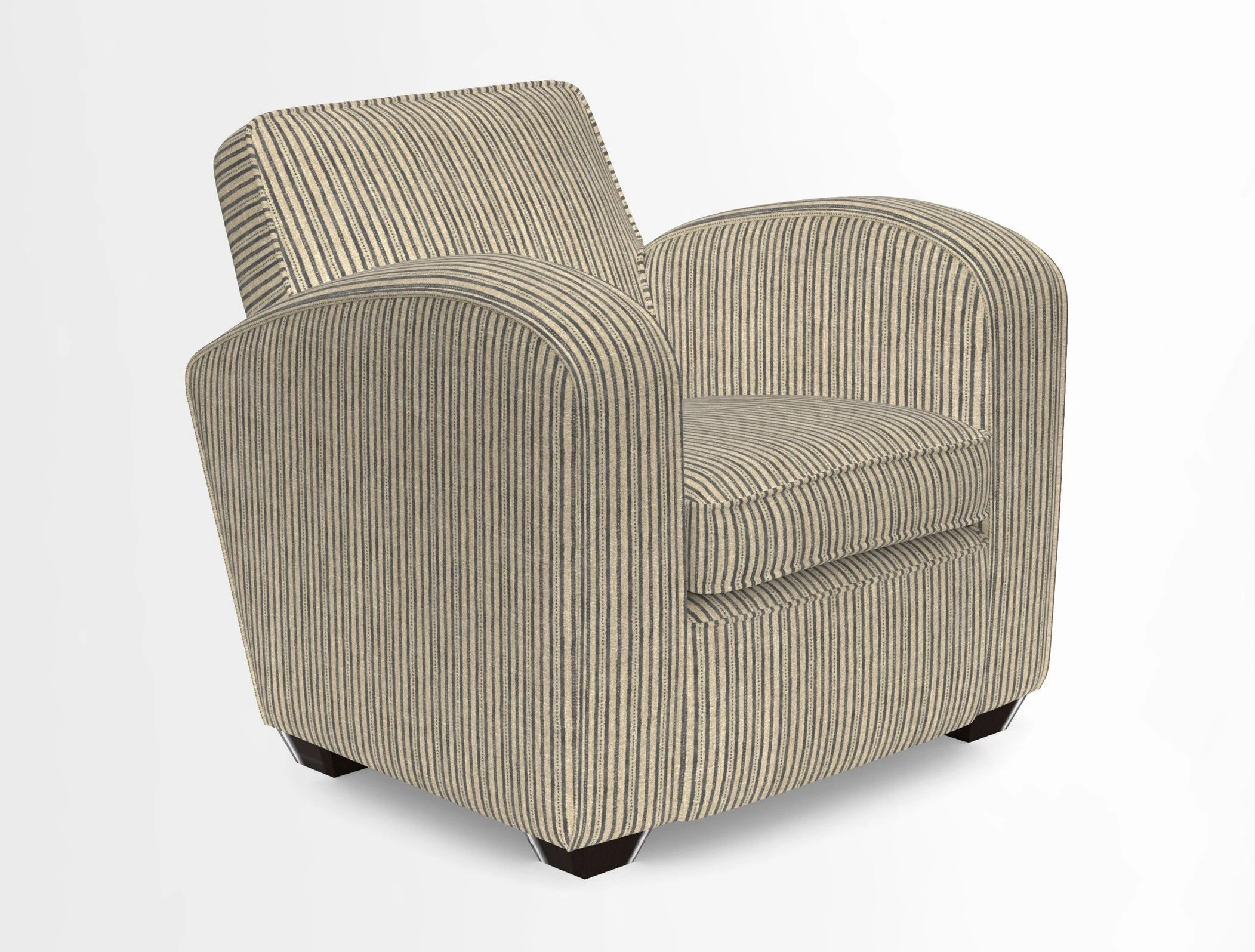 Montmartre Chair in V&A Brompton Collection Ikat Morning Blue