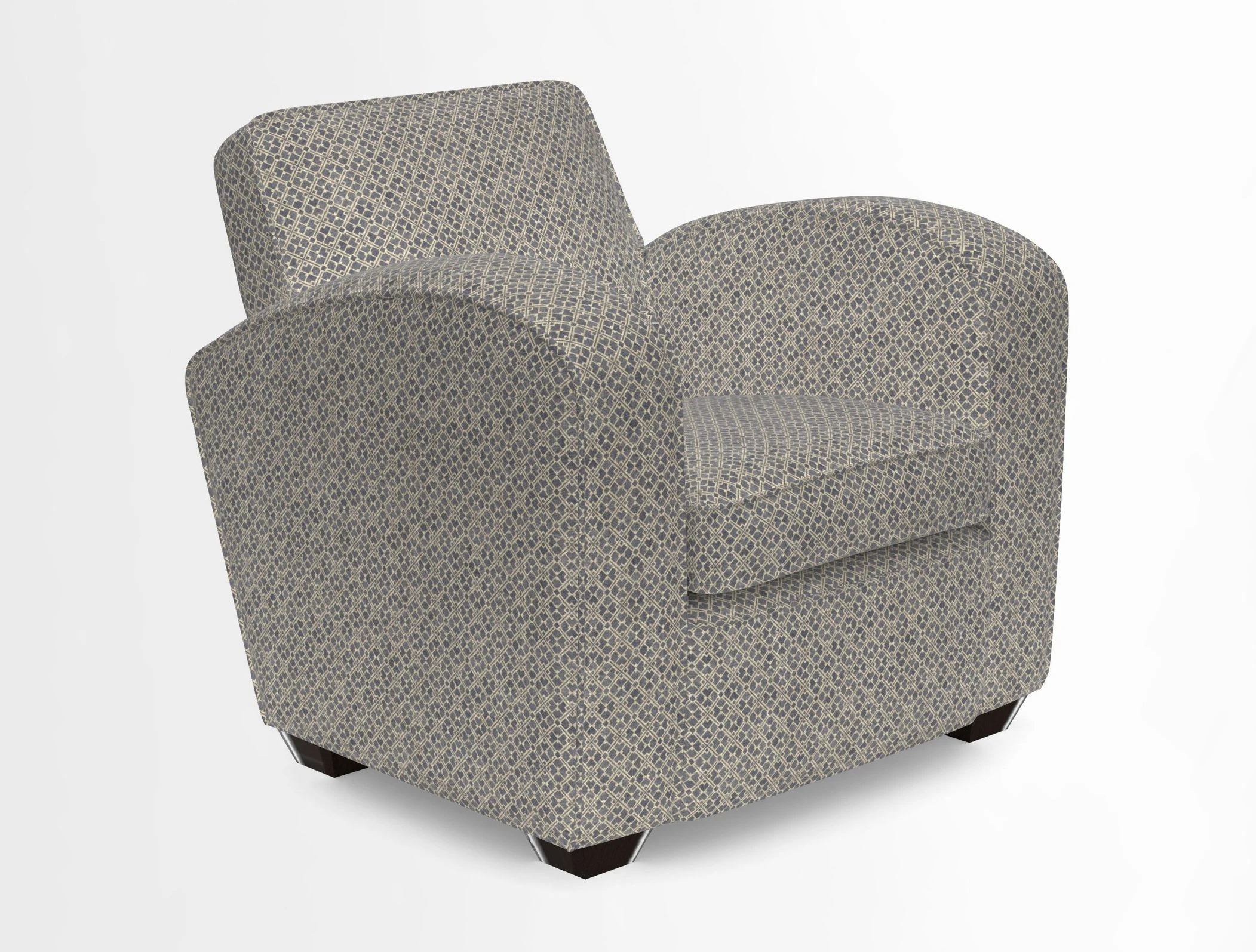 Montmartre Chair in V&A Brompton Collection Ikat Morning Blue