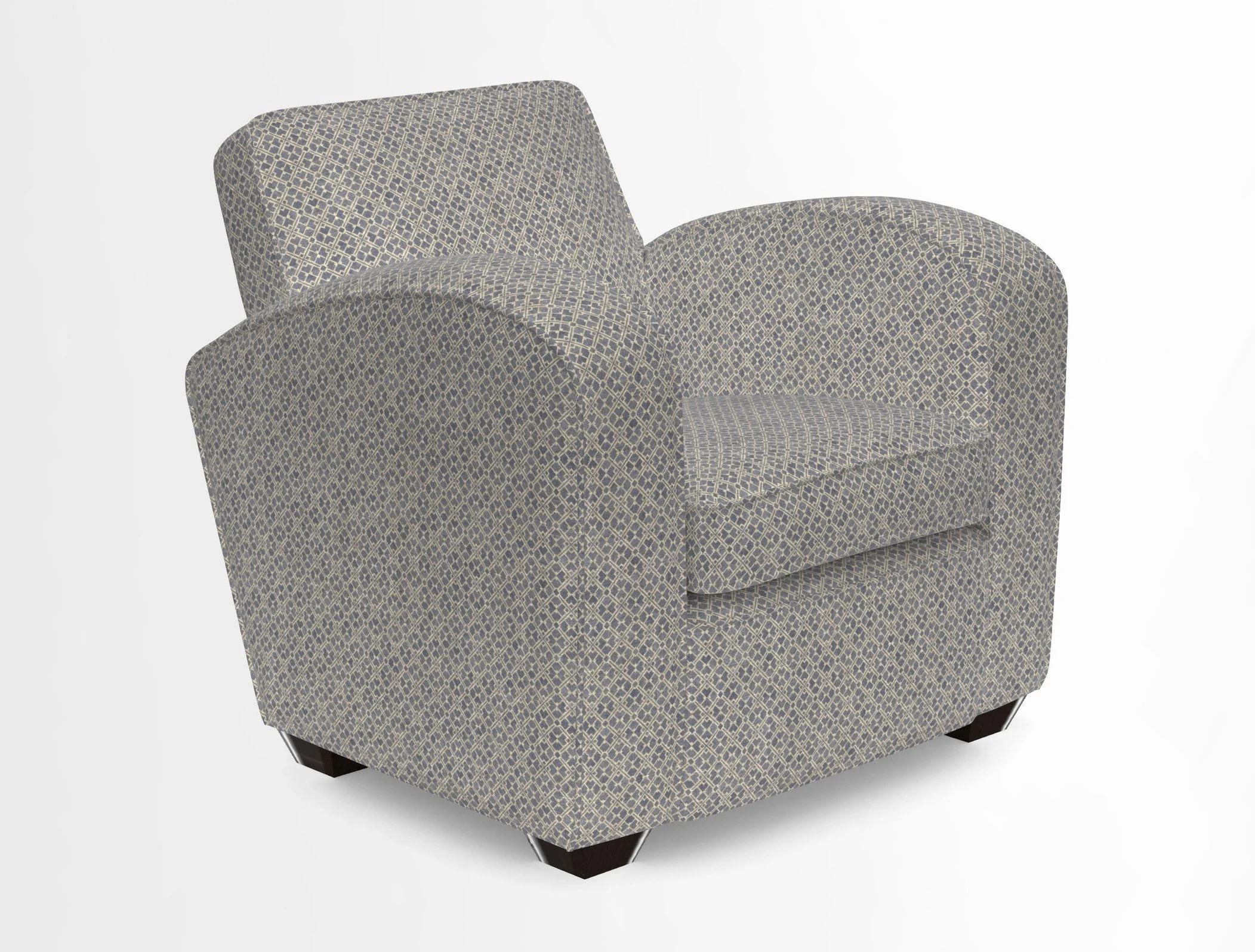 Montmartre Chair in V&A Brompton Collection Ikat Morning Blue