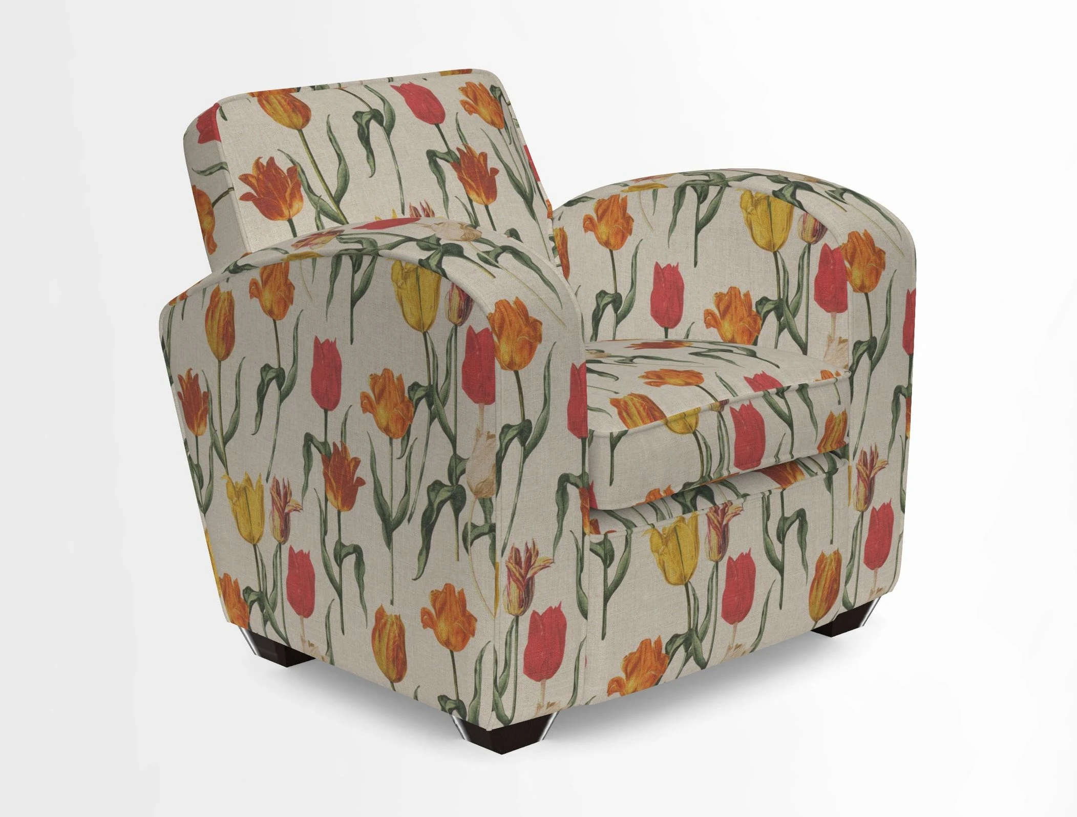 Montmartre Chair in V&A Brompton Collection Ikat Morning Blue
