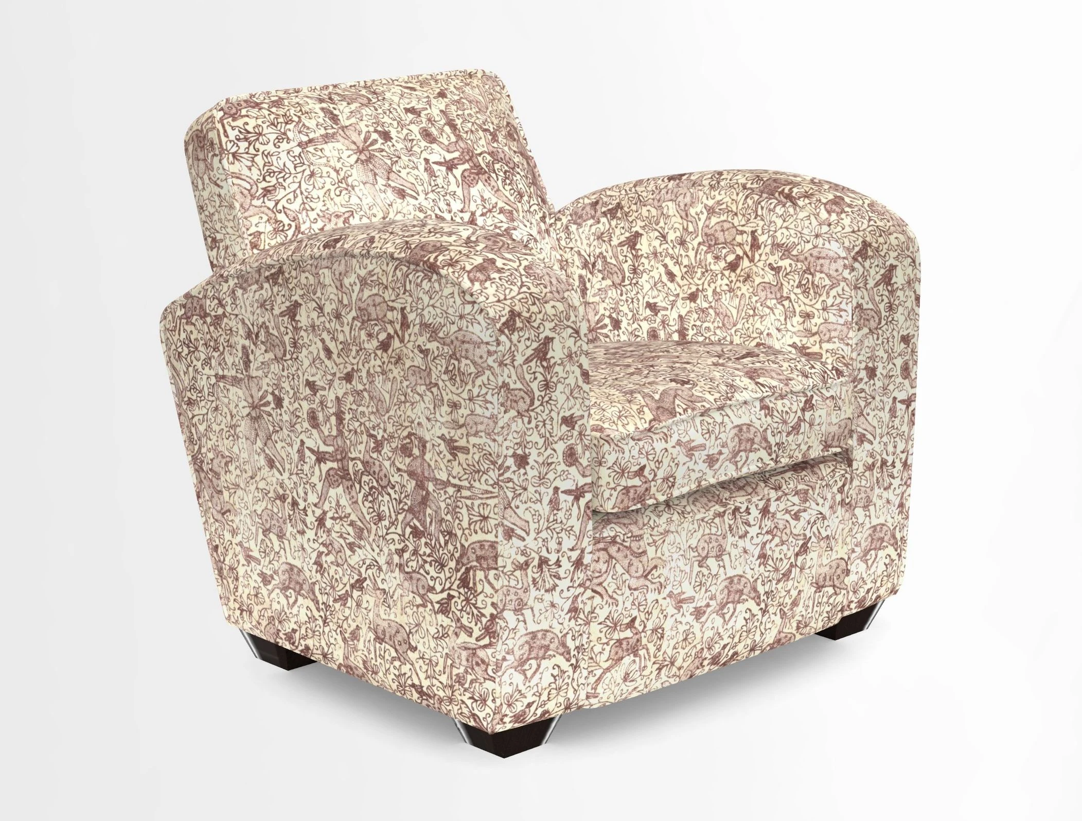 Montmartre Chair in V&A Brompton Collection Ikat Morning Blue