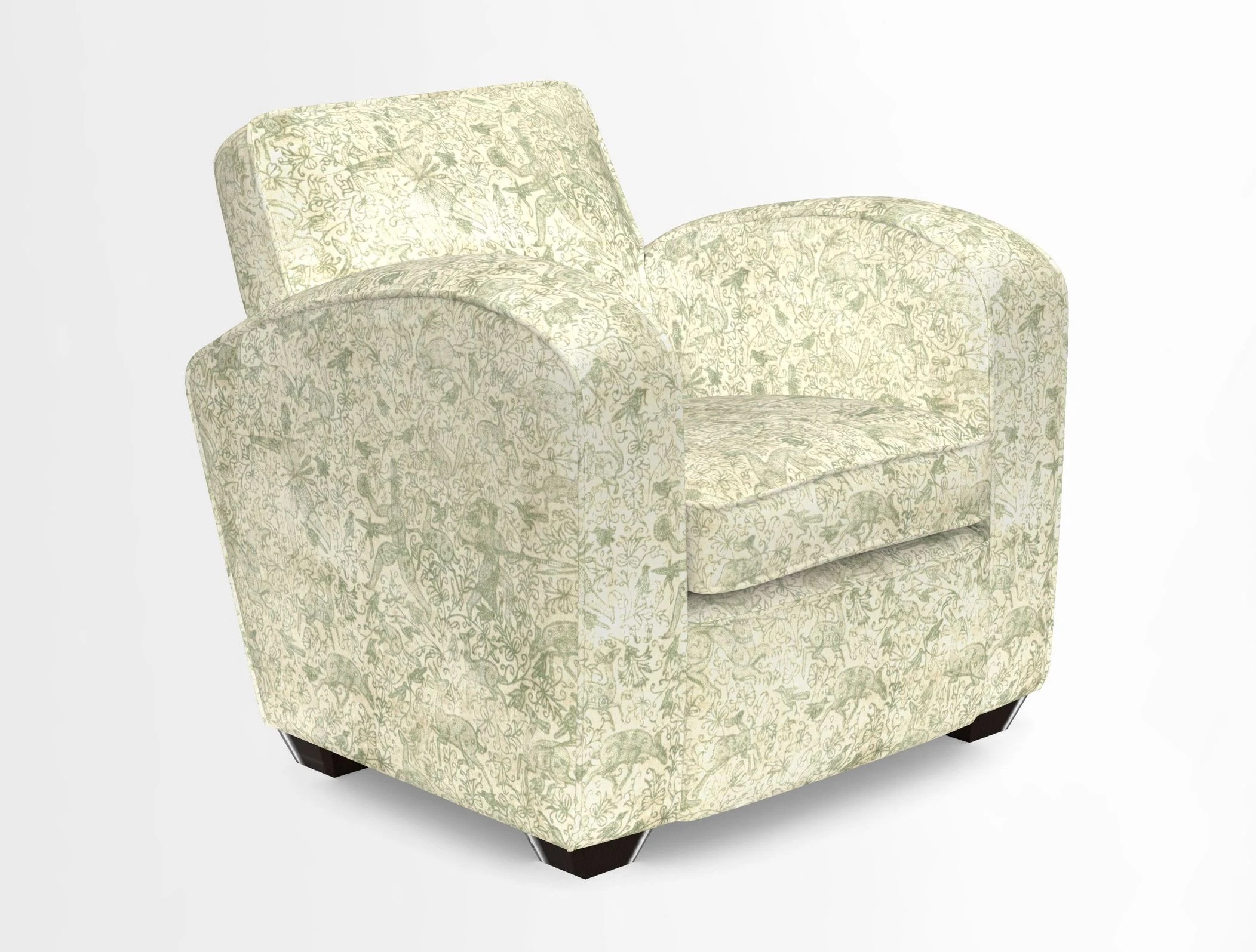 Montmartre Chair in V&A Brompton Collection Ikat Morning Blue