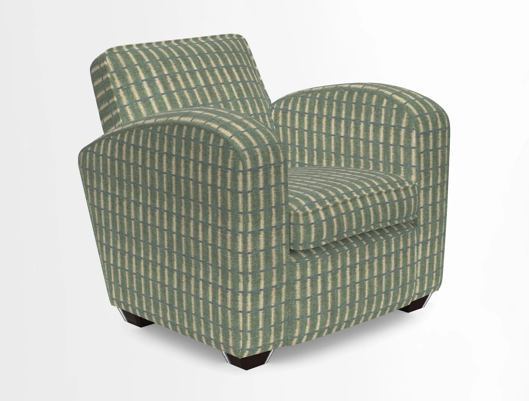 Montmartre Chair in V&A Brompton Collection Ikat Morning Blue
