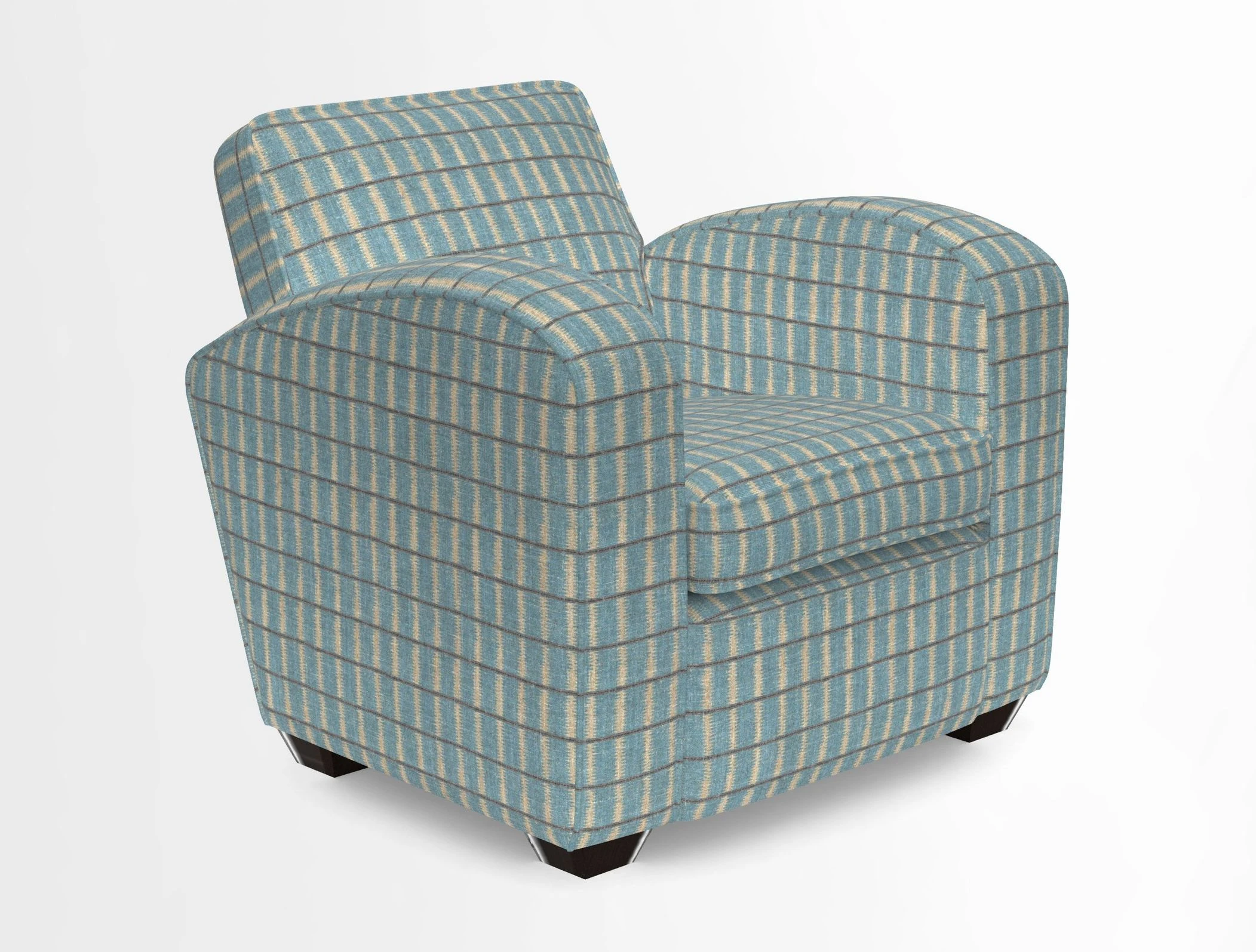 Montmartre Chair in V&A Brompton Collection Ikat Morning Blue
