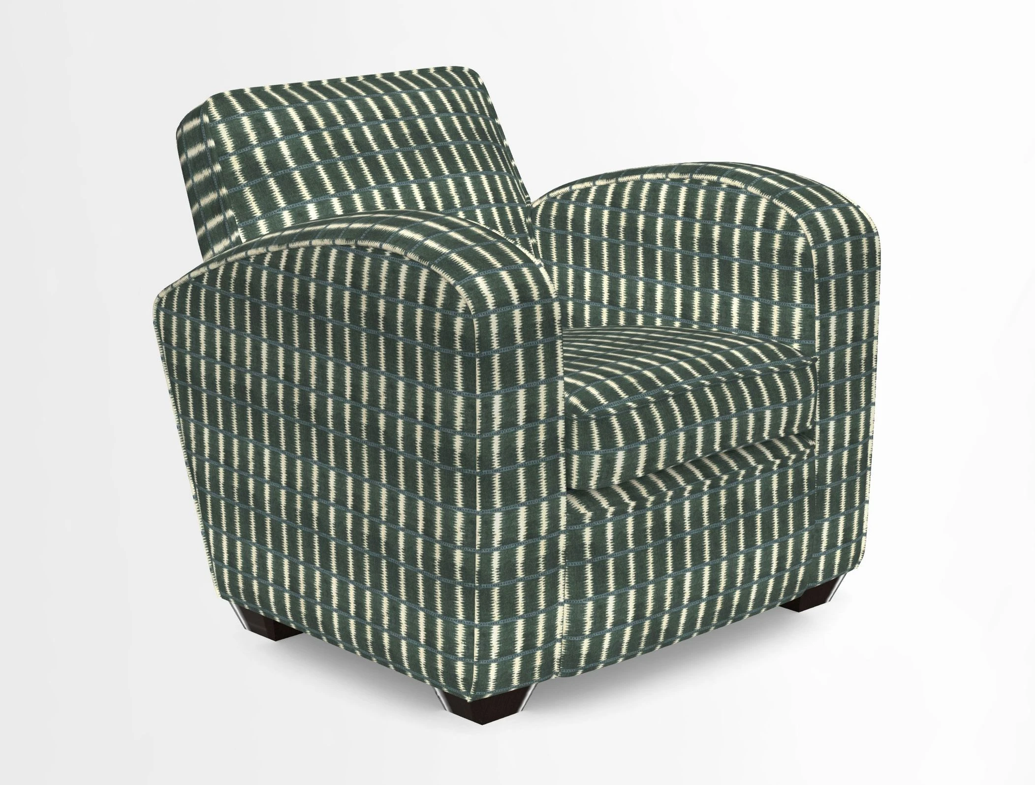 Montmartre Chair in V&A Brompton Collection Ikat Morning Blue