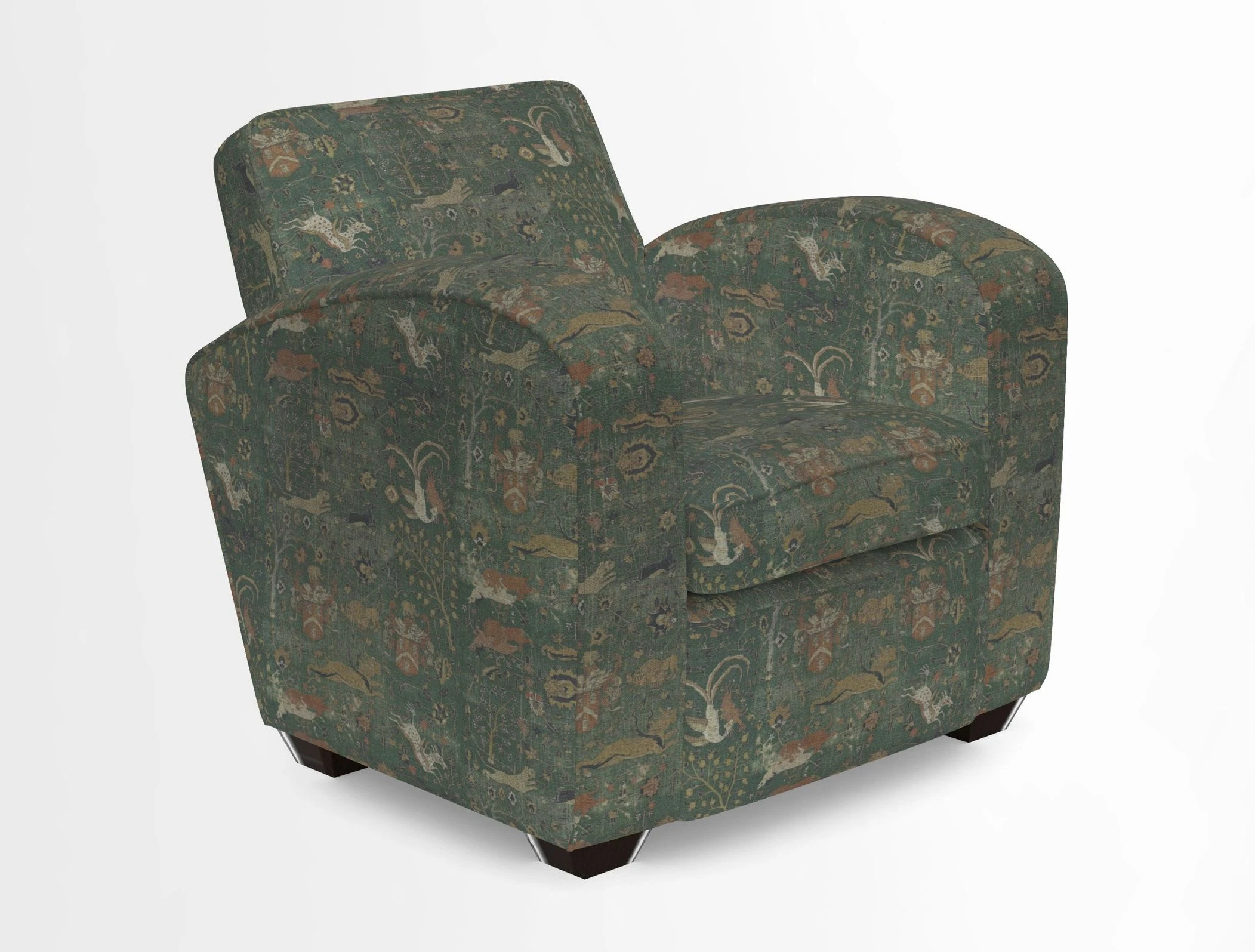 Montmartre Chair in V&A Brompton Collection Ikat Morning Blue