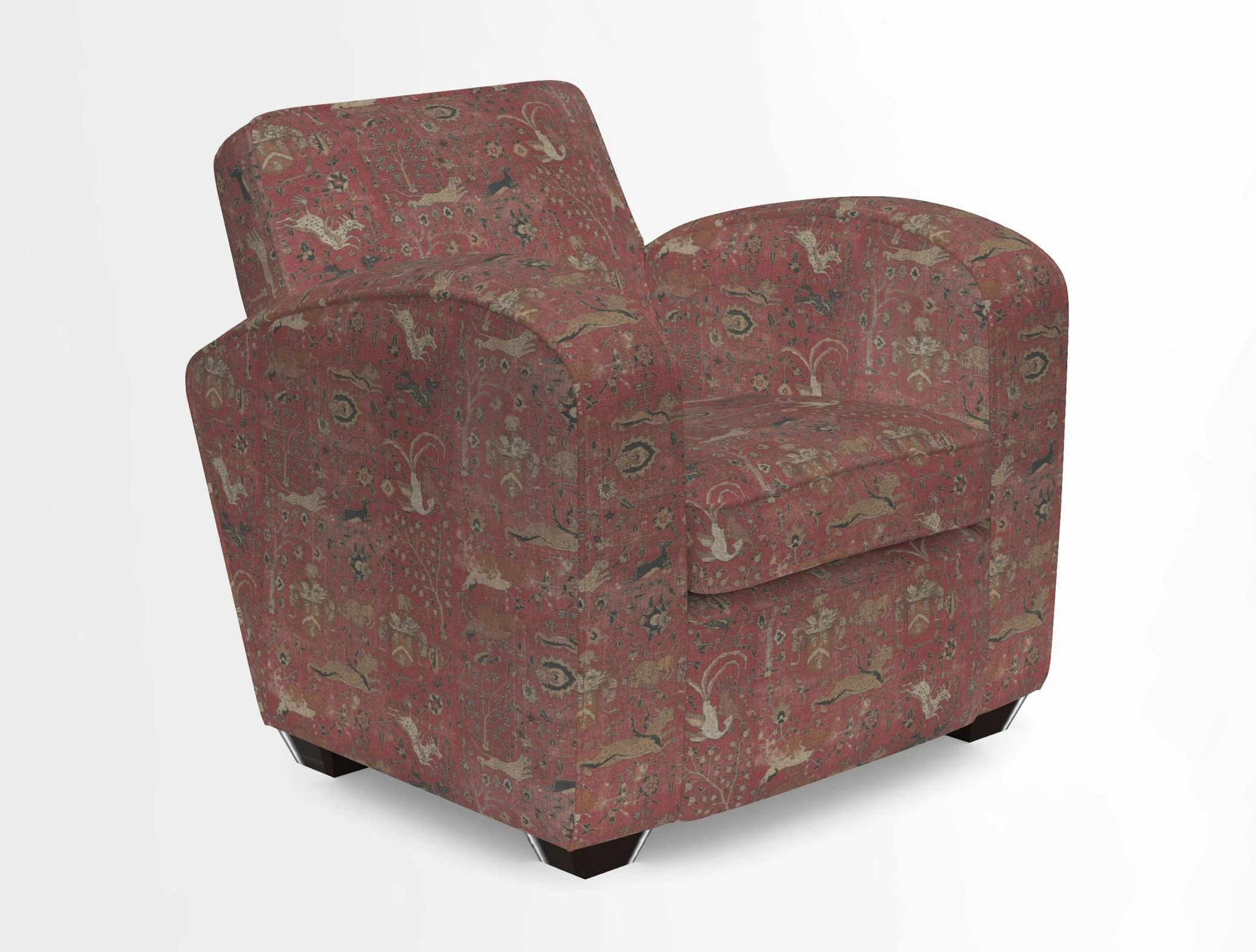 Montmartre Chair in V&A Brompton Collection Ikat Morning Blue