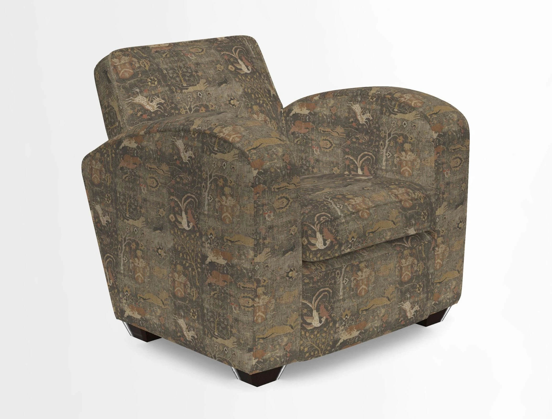 Montmartre Chair in V&A Brompton Collection Ikat Morning Blue