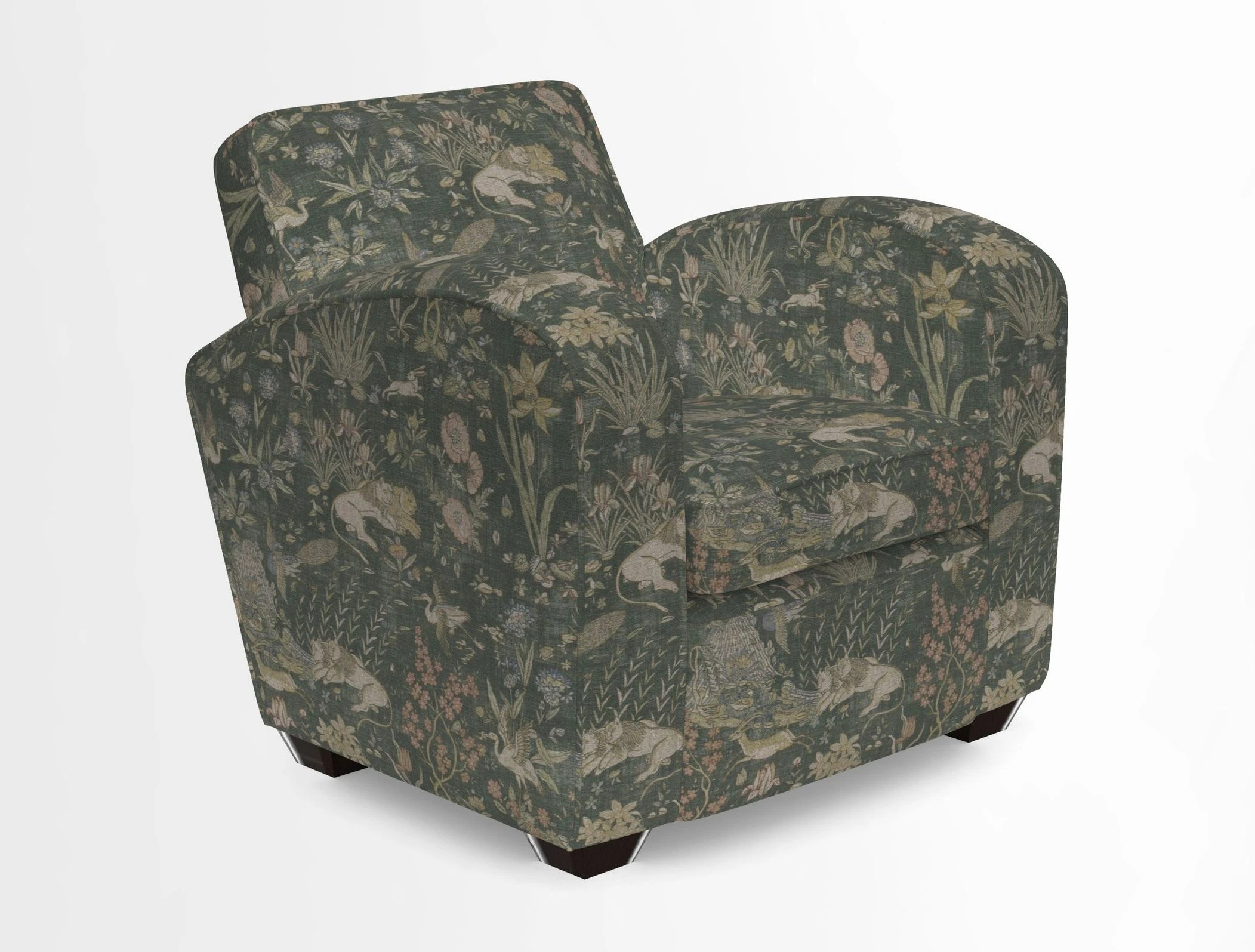 Montmartre Chair in V&A Brompton Collection Ikat Morning Blue