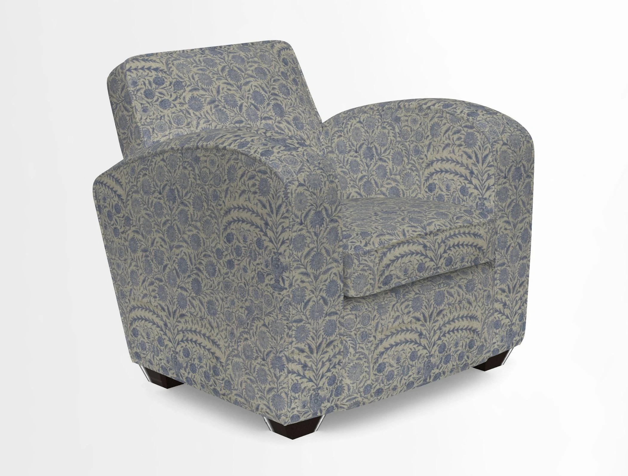 Montmartre Chair in V&A Brompton Collection Ikat Morning Blue
