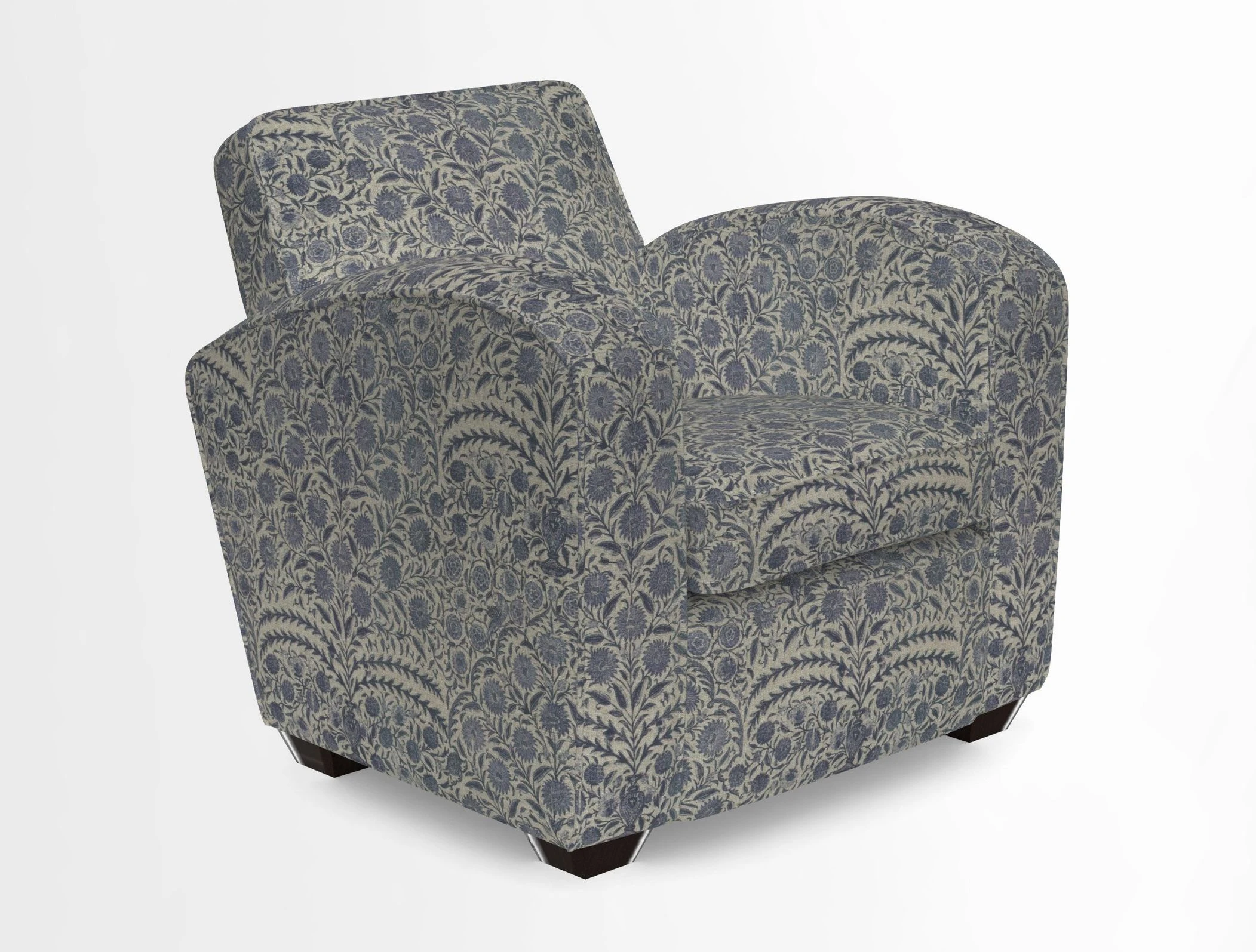 Montmartre Chair in V&A Brompton Collection Ikat Morning Blue